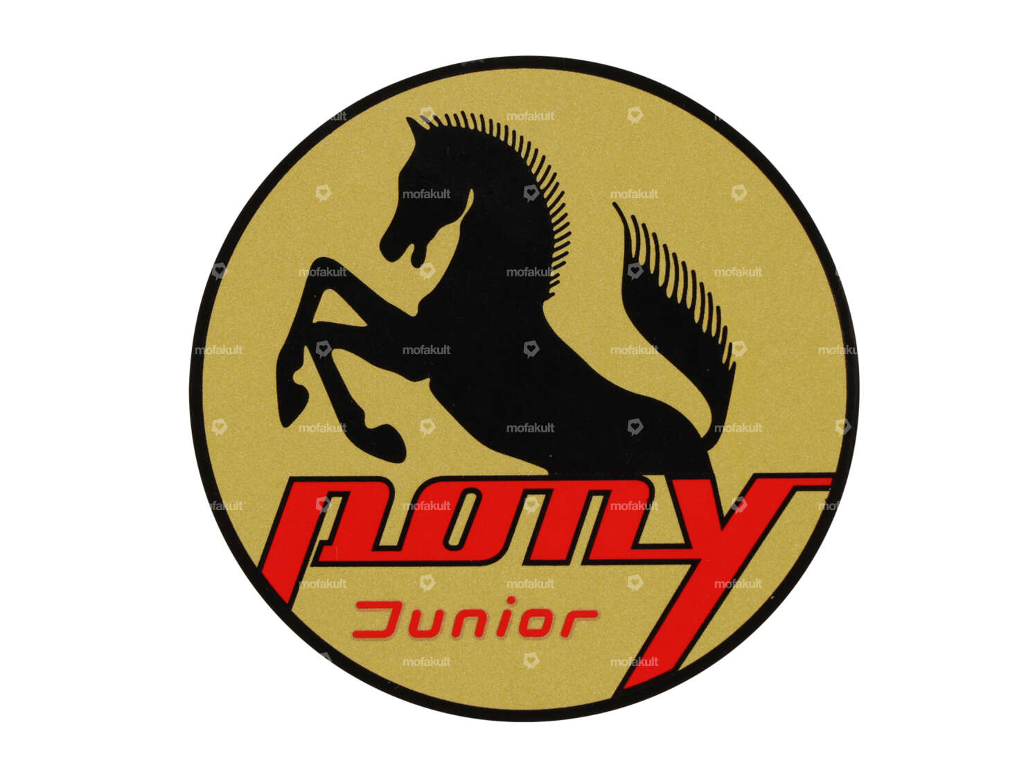 Autocollant "Pony Junior" Ø 60 mm Armoiries Réservoir | Pony Junior Carousel Image 1