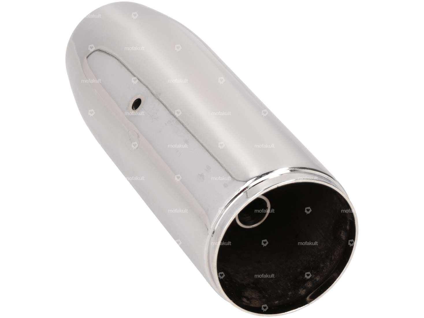 Embout d'échappement cigare 60 mm chrome Carousel Image 2