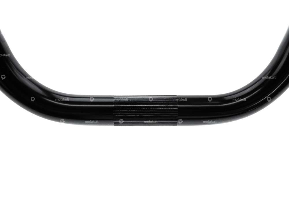 Guidon plaque de fourche 34 cm chopper noir Carousel Image 3