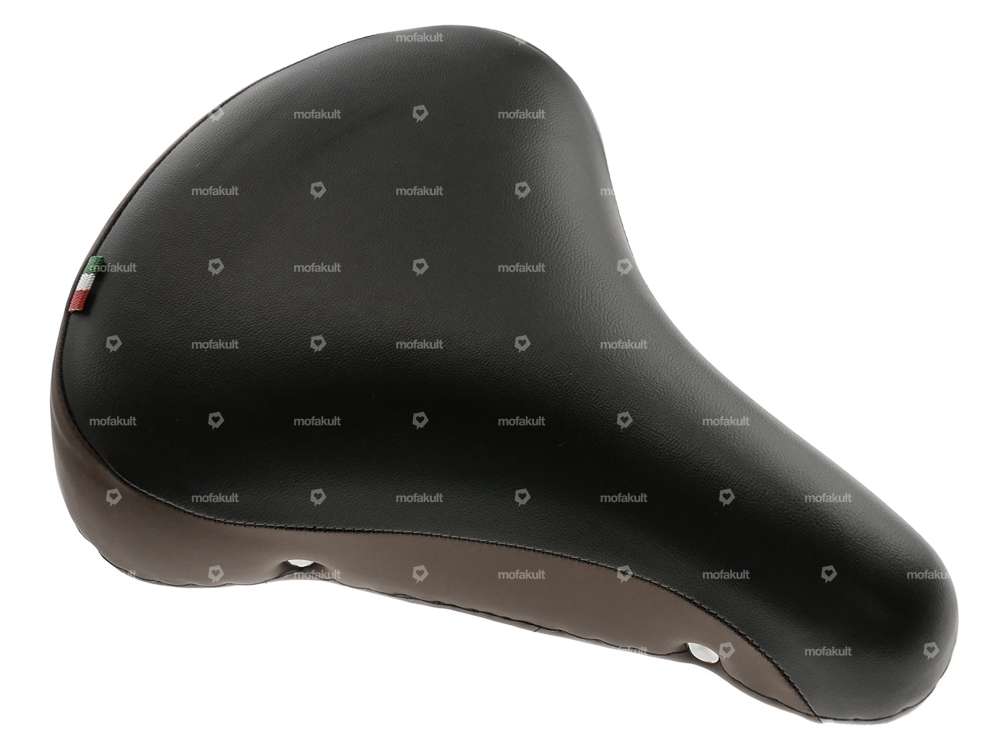 Selle Comfort à ressorts en tonneau noir / marron Carousel Image 6
