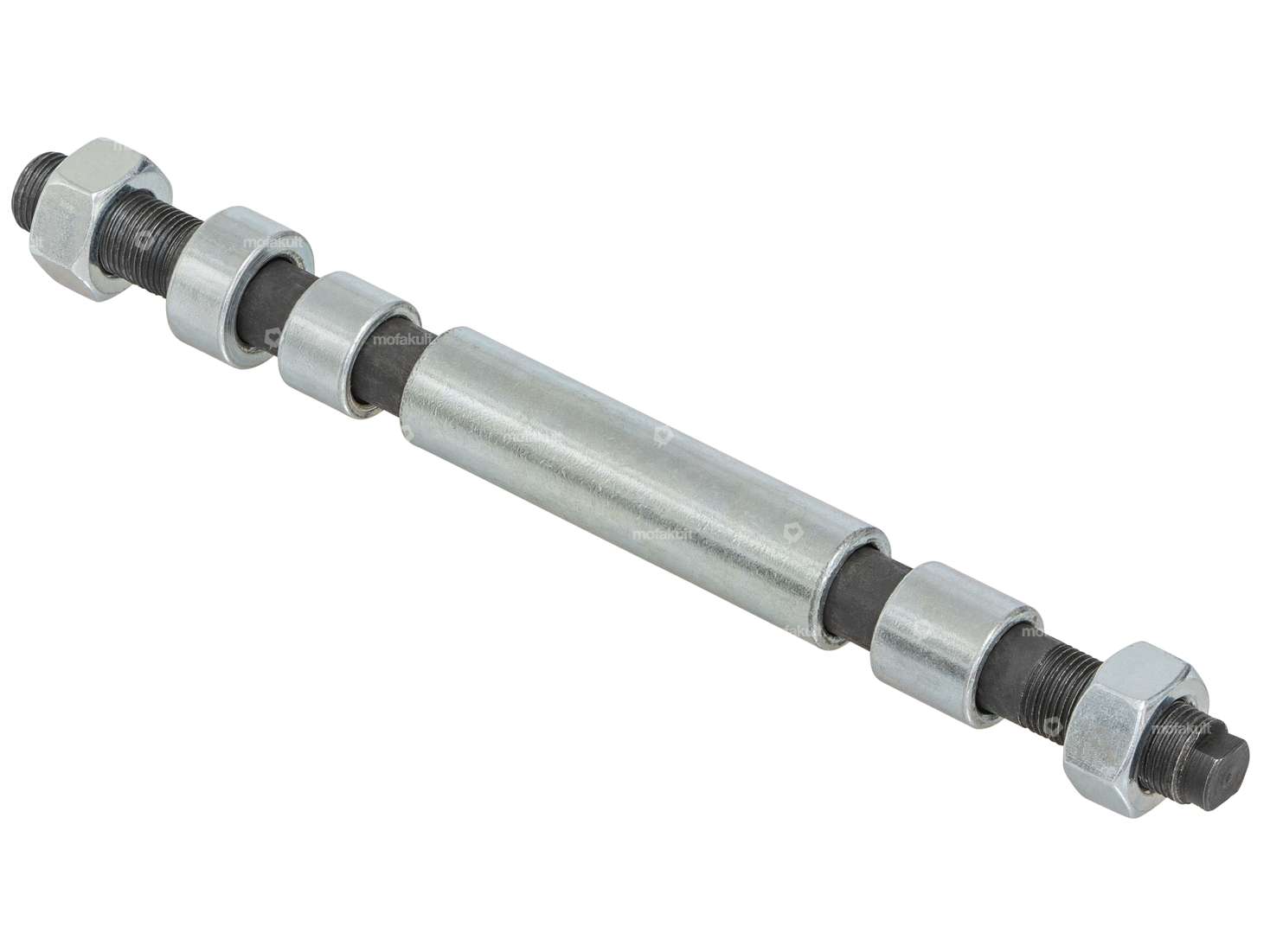 Radachse-Set M12x1 x 195 Guss Hinterrad brüniert | Puch Carousel Image 2