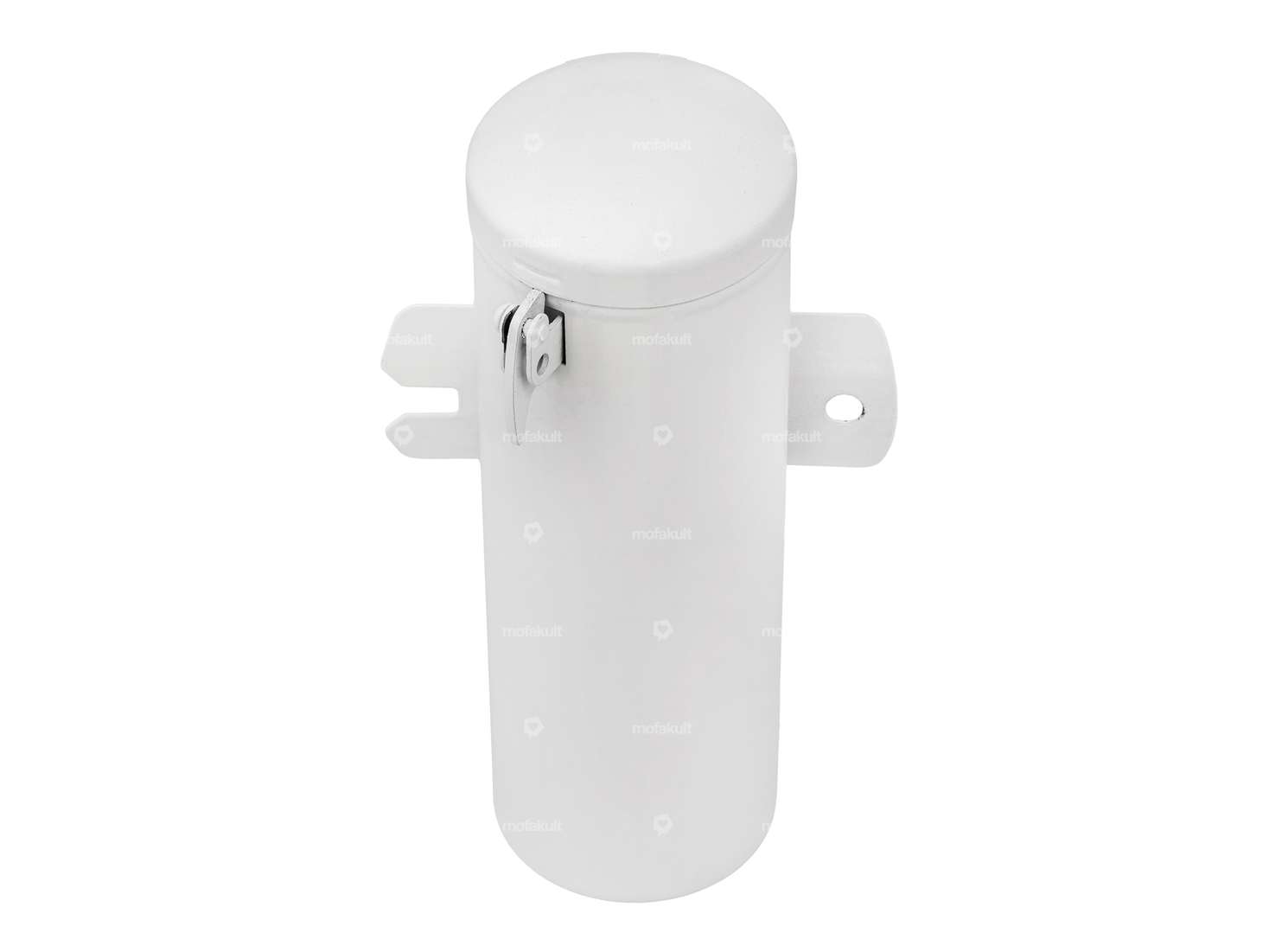 Boîte à outils ronde en tôle blanche Carousel Image 3