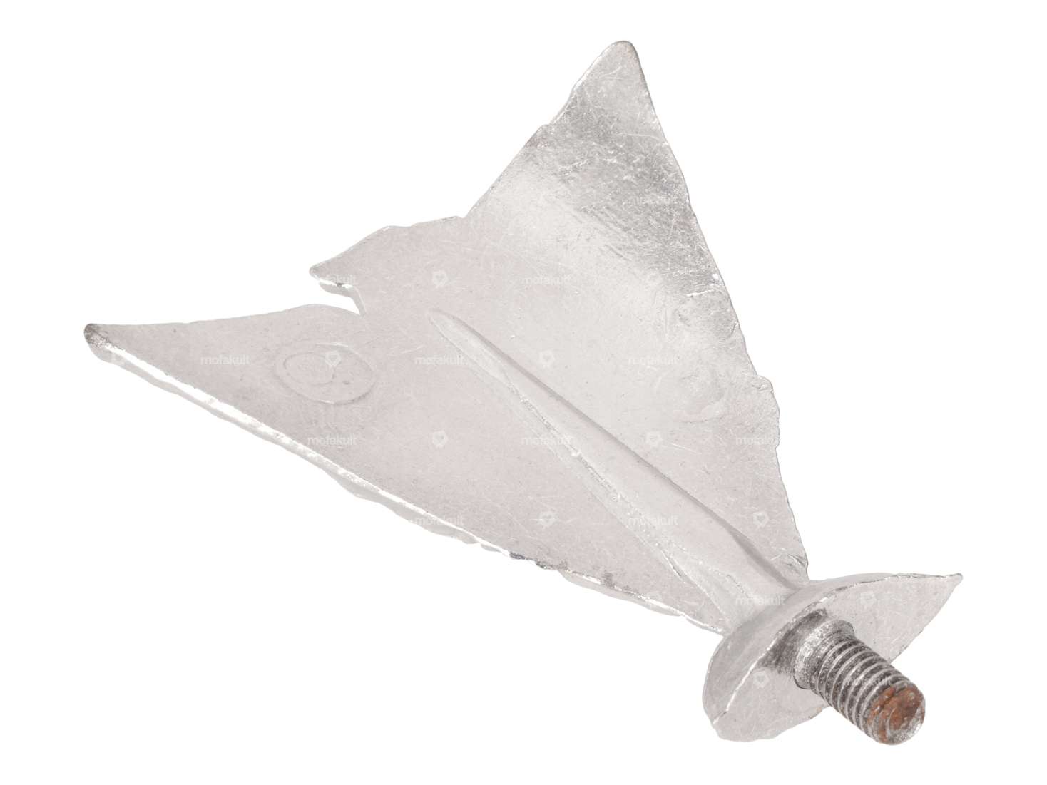 Schutzblech Zierfigur «Phönix» silber / rot NOS Carousel Image 2