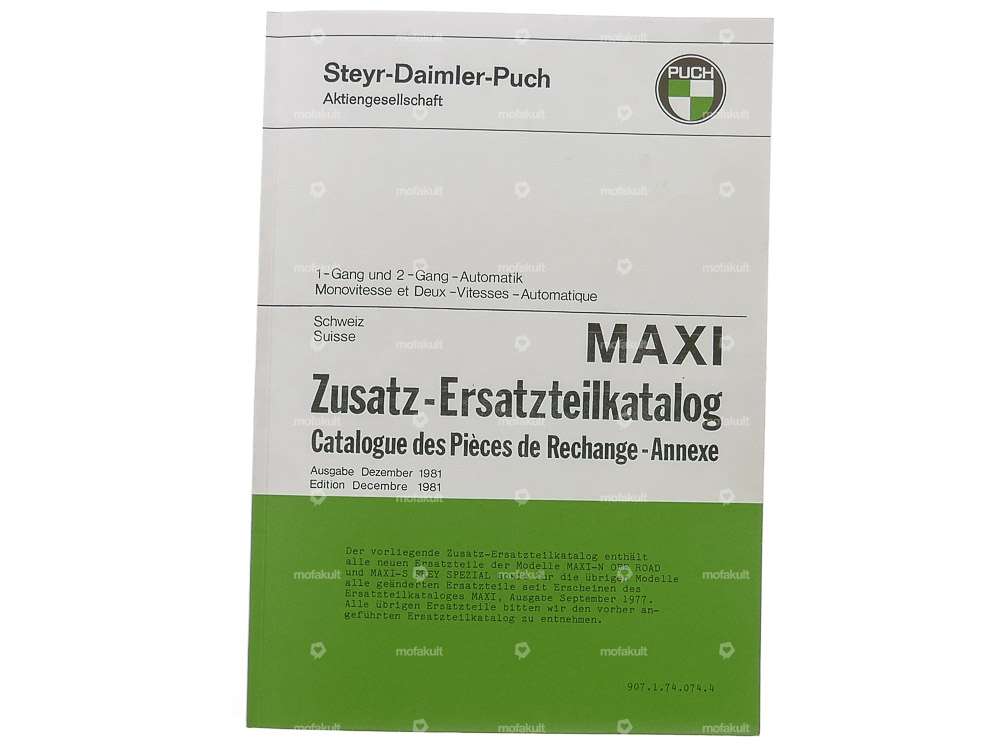 Additional spare parts catalog | Puch Maxi (CH) Carousel Image 1
