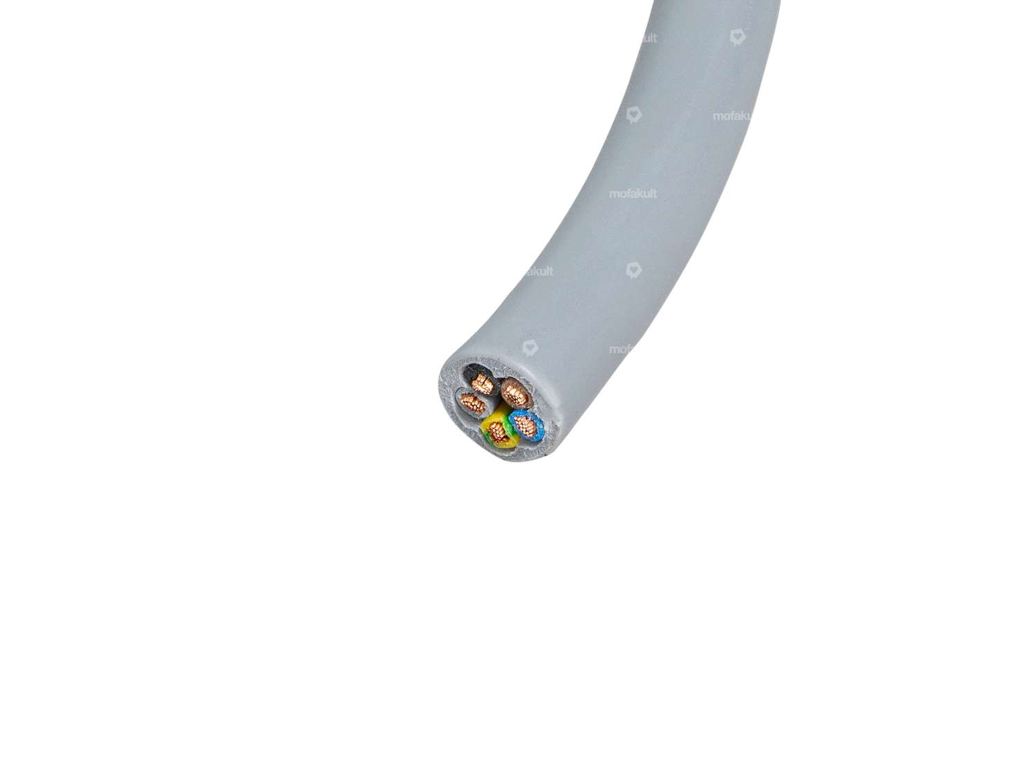Stromkabel 5-adrig grau 0.75mm² (per Meter) Carousel Image 2