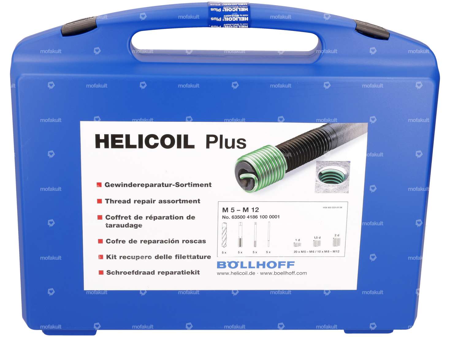 HeliCoil thread repair case M5 - M12 (professional tool) Carousel Image 1