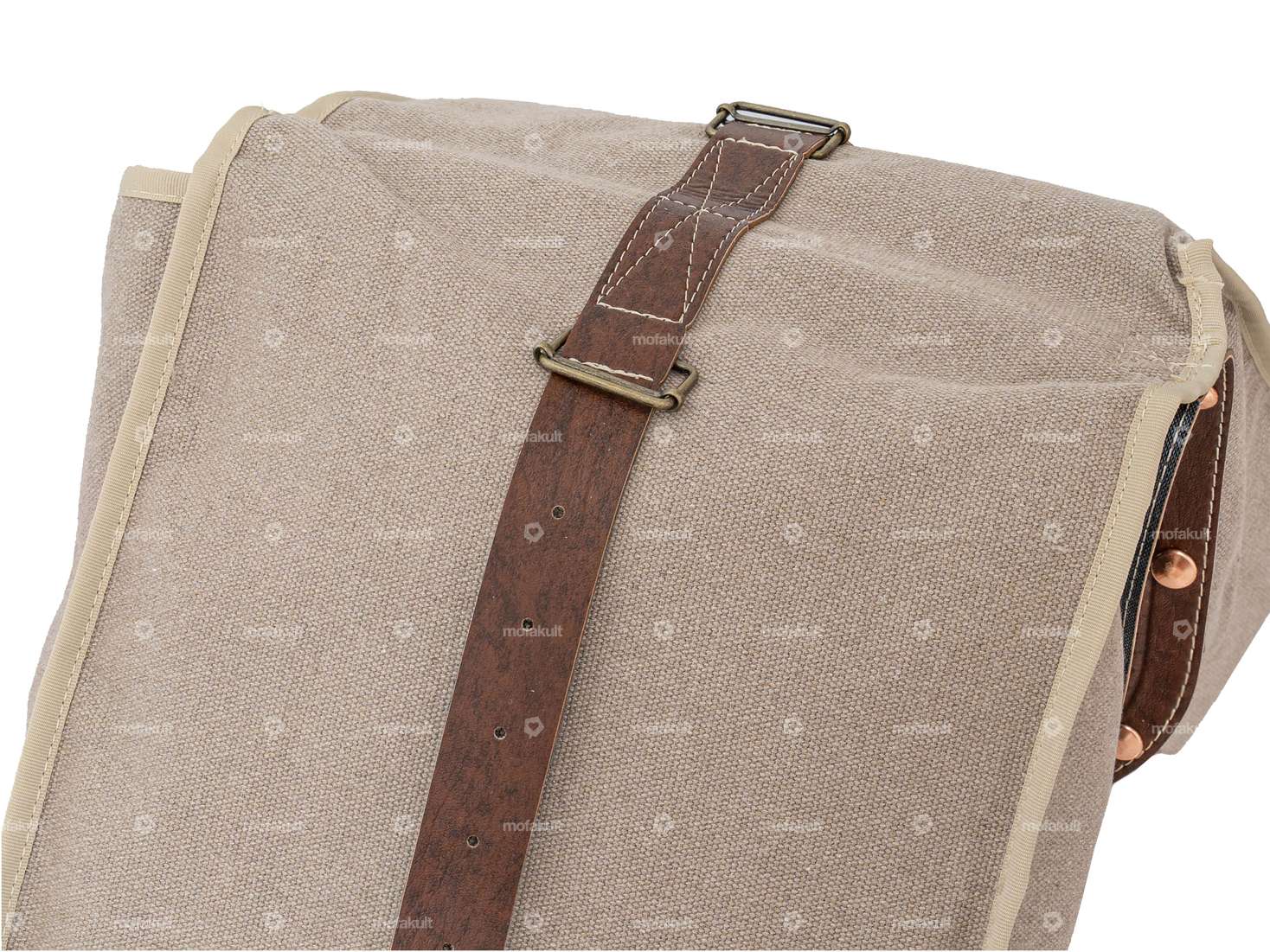 Sac à bagages Oldschool marron Carousel Image 3