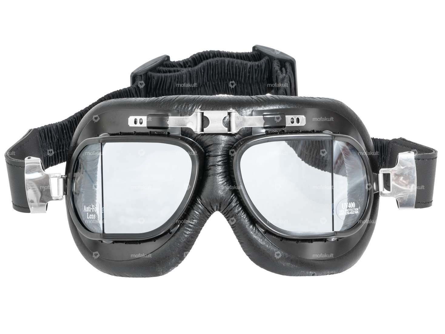 Lunettes d'aviateur Nostalgic noires Carousel Image 2