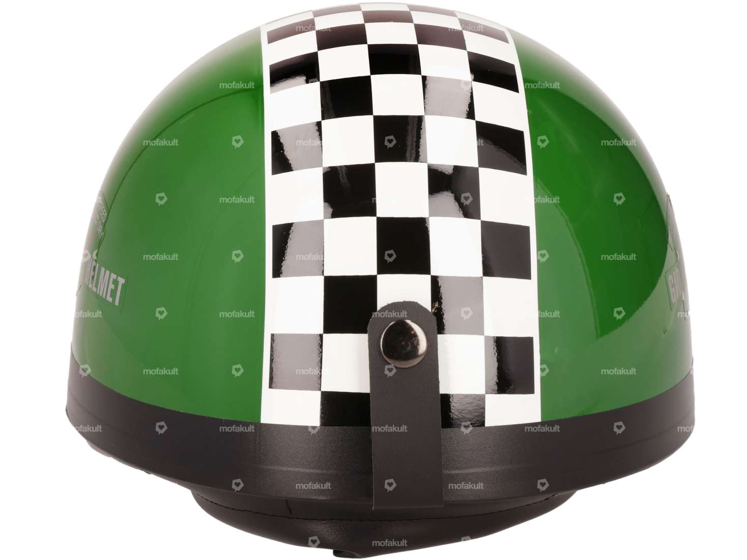 Casque à pot vert avec drapeau d'arrivée Carousel Image 3