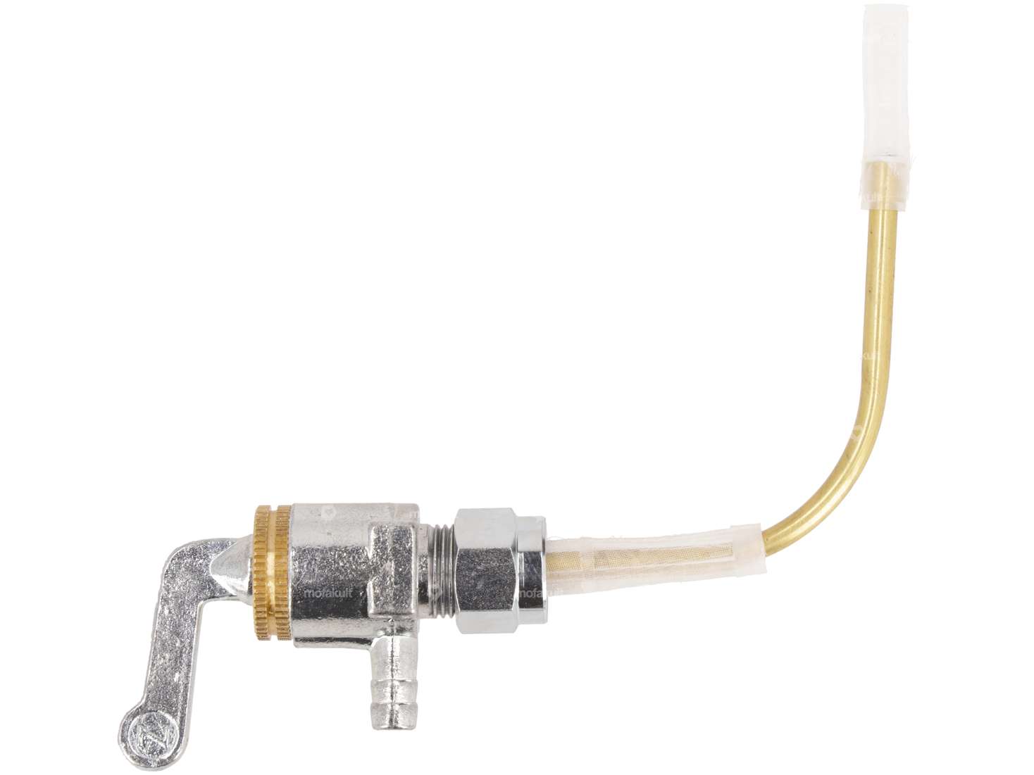 Robinet d'essence horizontal M12x1 (avec écrou) sortant par le bas | Piaggio Ciao Carousel Image 1