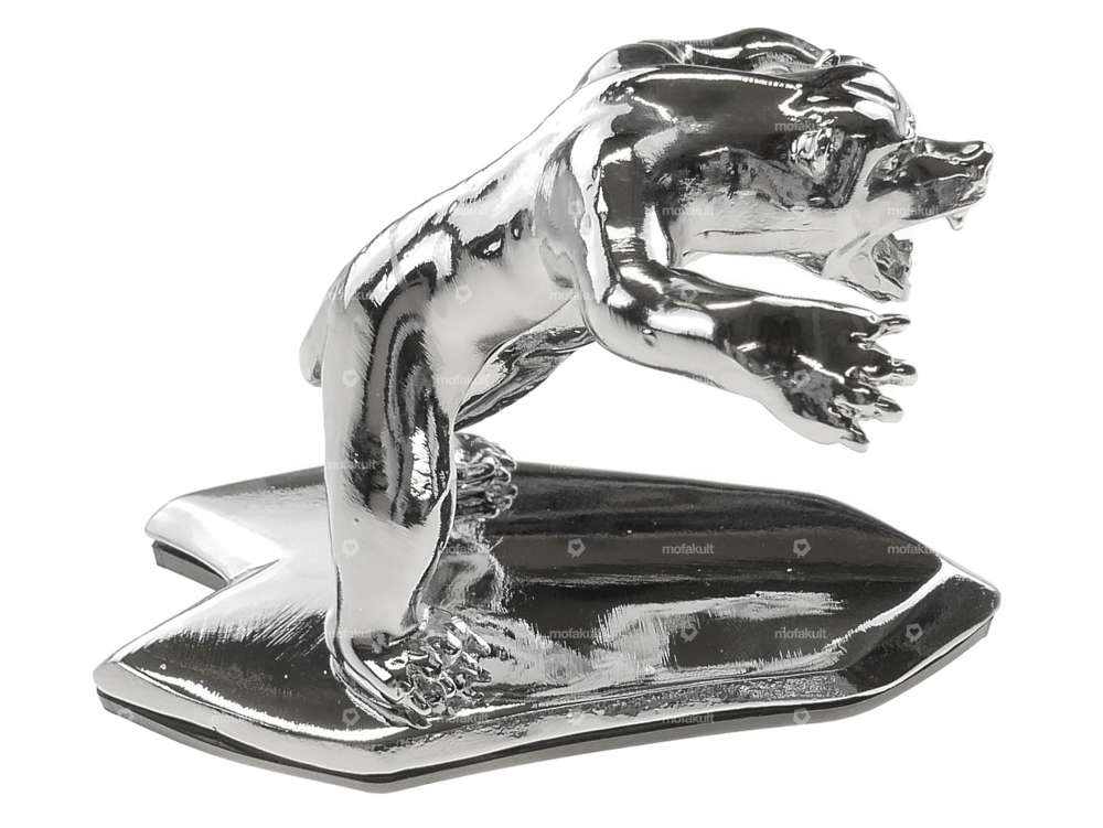 Figurine décorative Wild Bear grande Chrome Carousel Image 2