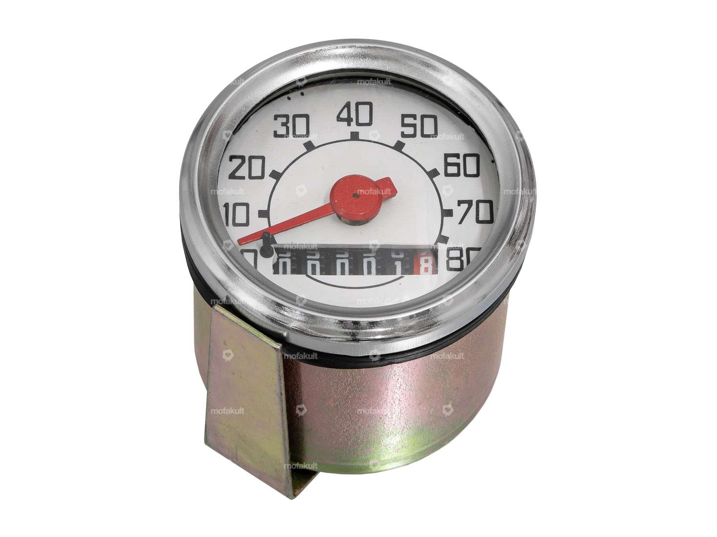 Tachymètre 80 km/h Ø 48 mm réplique Veglia | Piaggio Ciao, SI, Bravo, Boxer Carousel Image 1