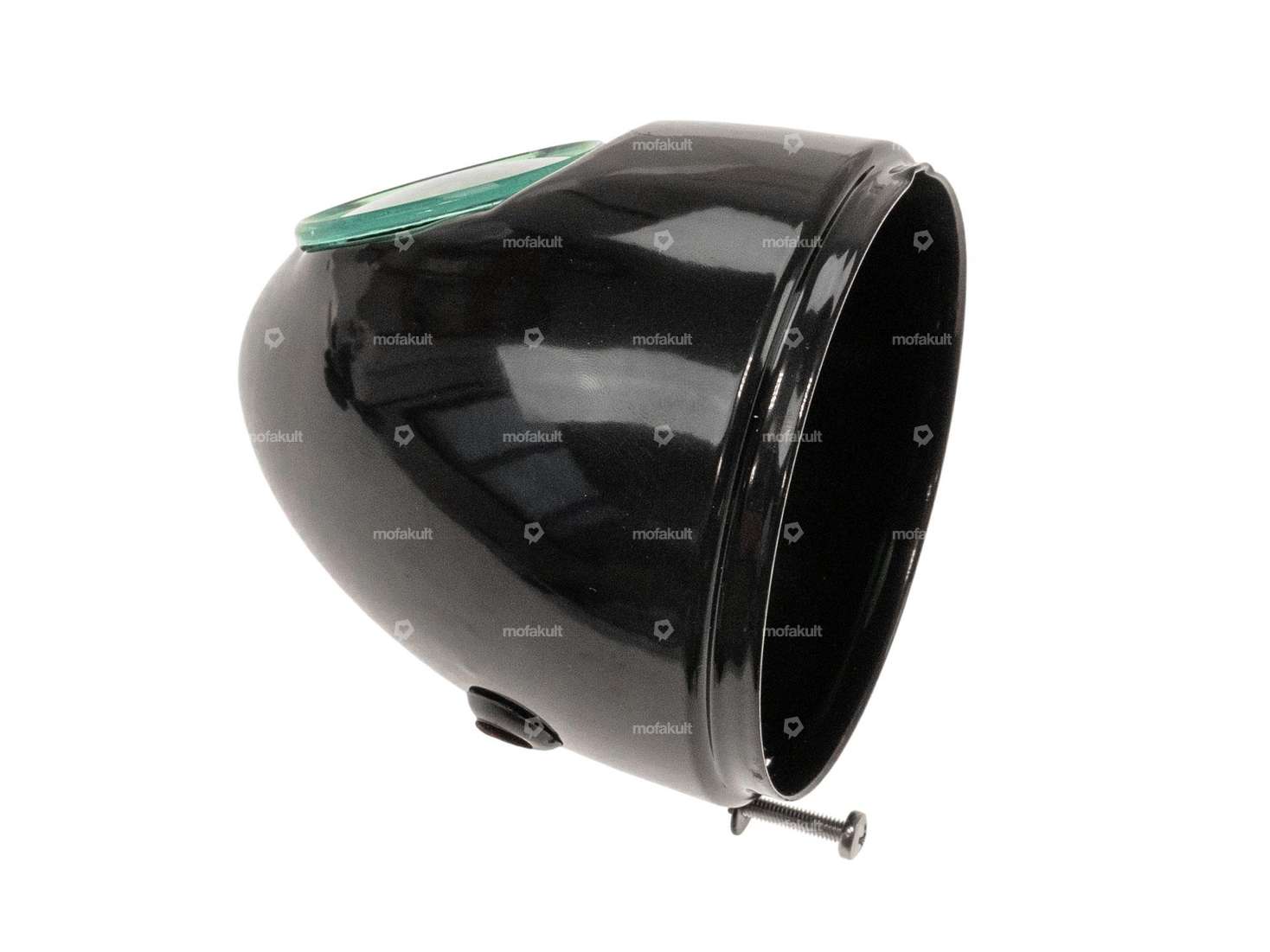 Cache-ampoule Lampe à œufs Ø 103 mm noir (fixation centrale) Carousel Image 1