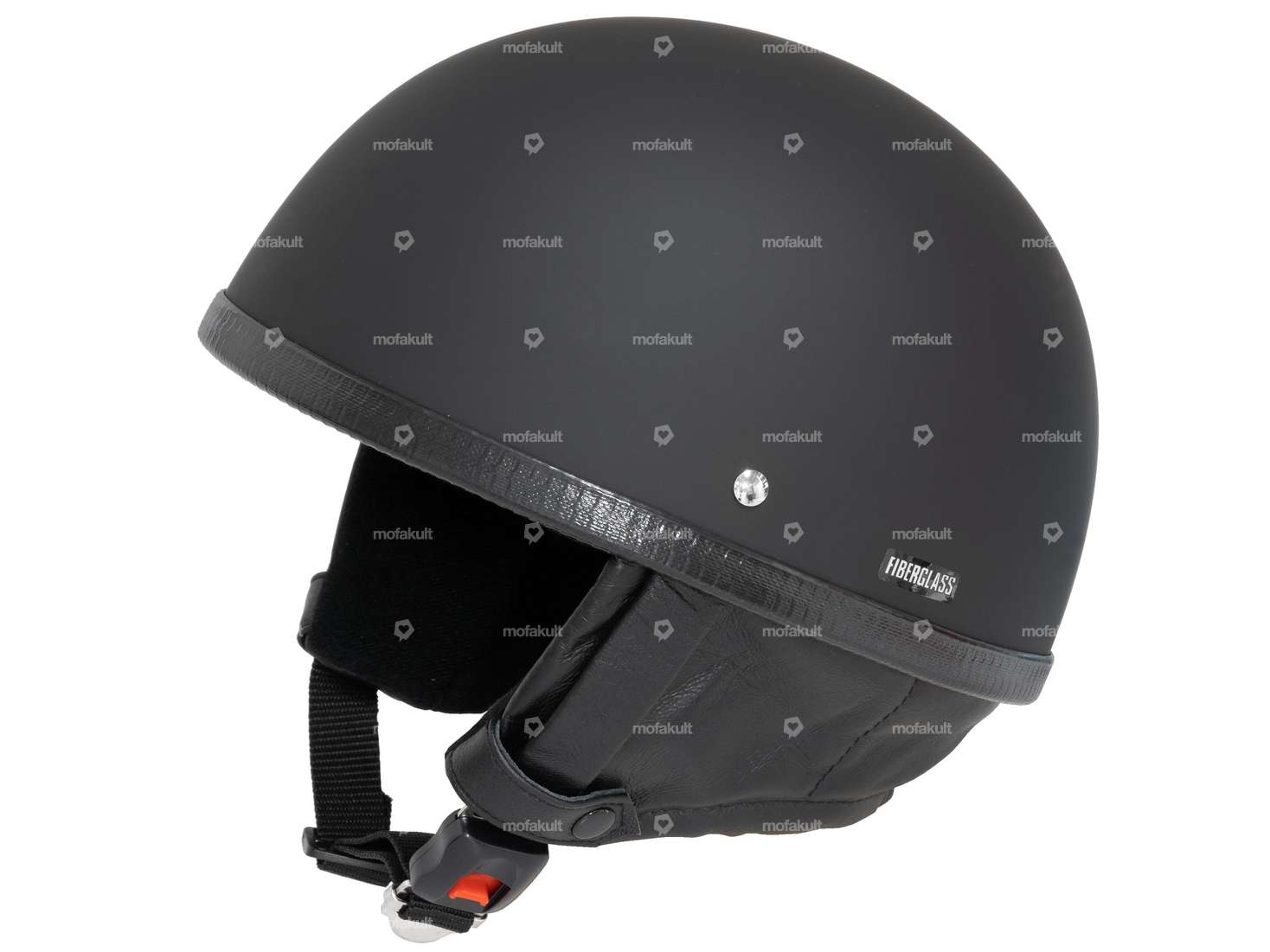 Casque "Pot" noir mat (S - XXL) Carousel Image 1