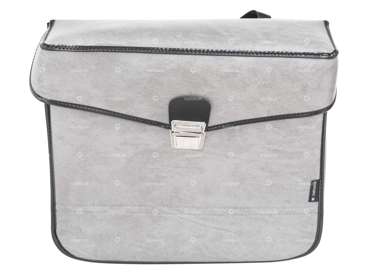 Luggage bags gray angular leather look Carousel Image 2