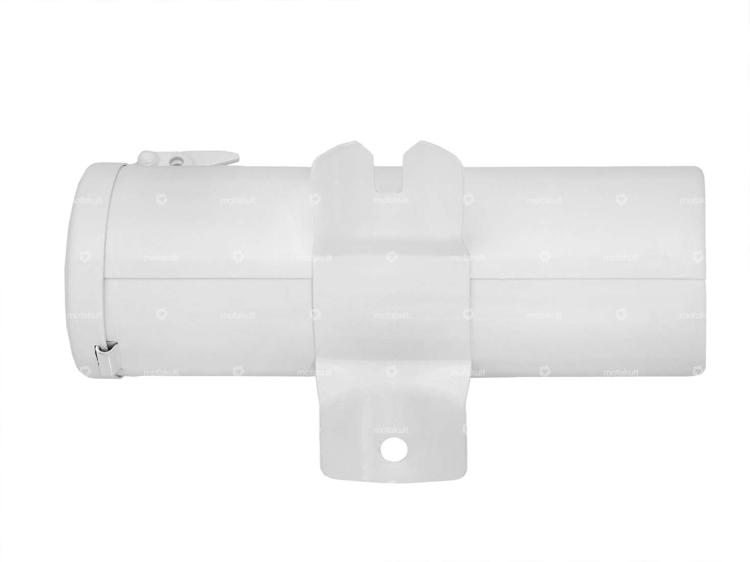 Boîte à outils ronde en tôle blanche Carousel Image 2