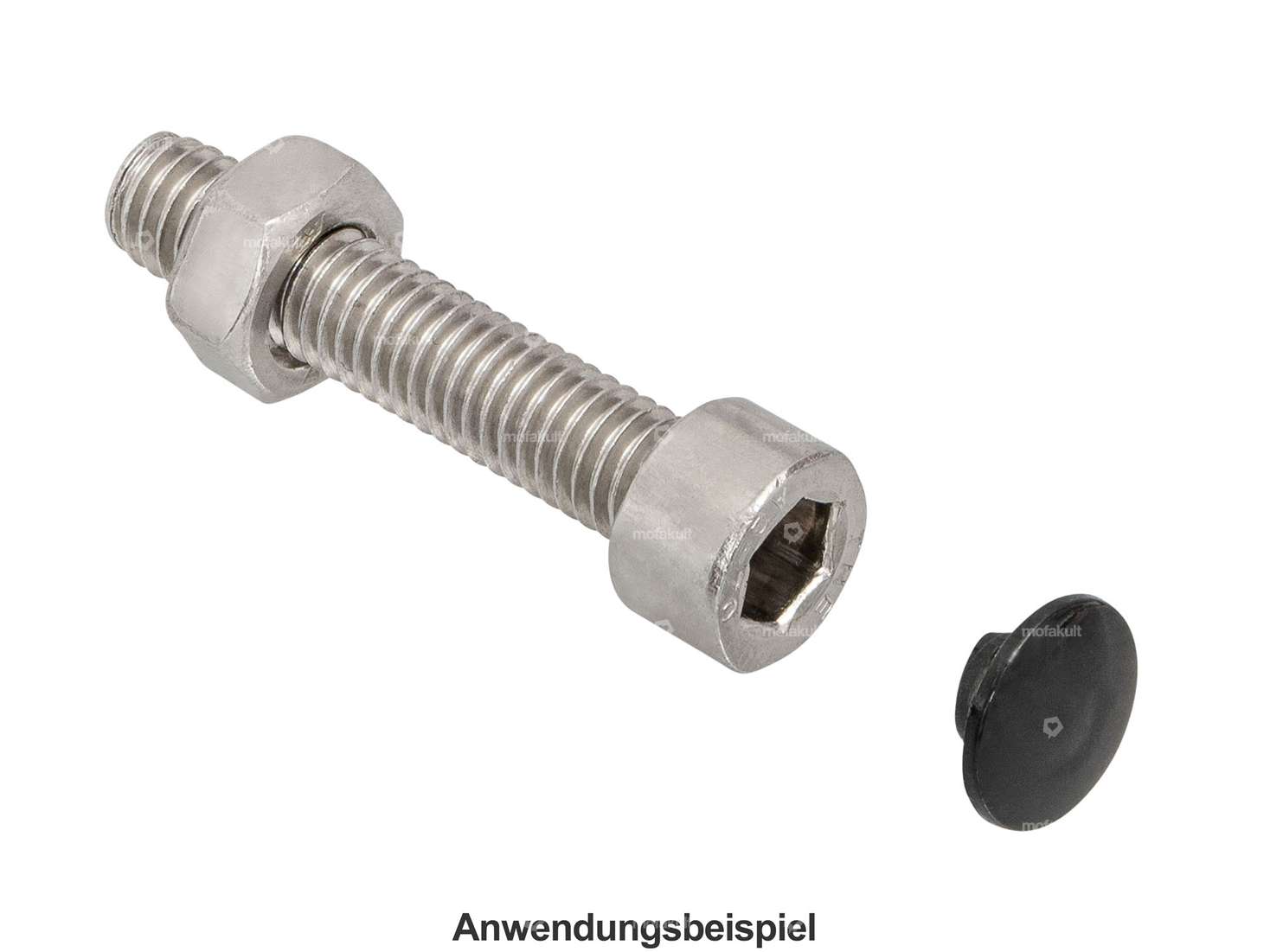 Cache SW8 à six pans creux (M10) noir Carousel Image 3