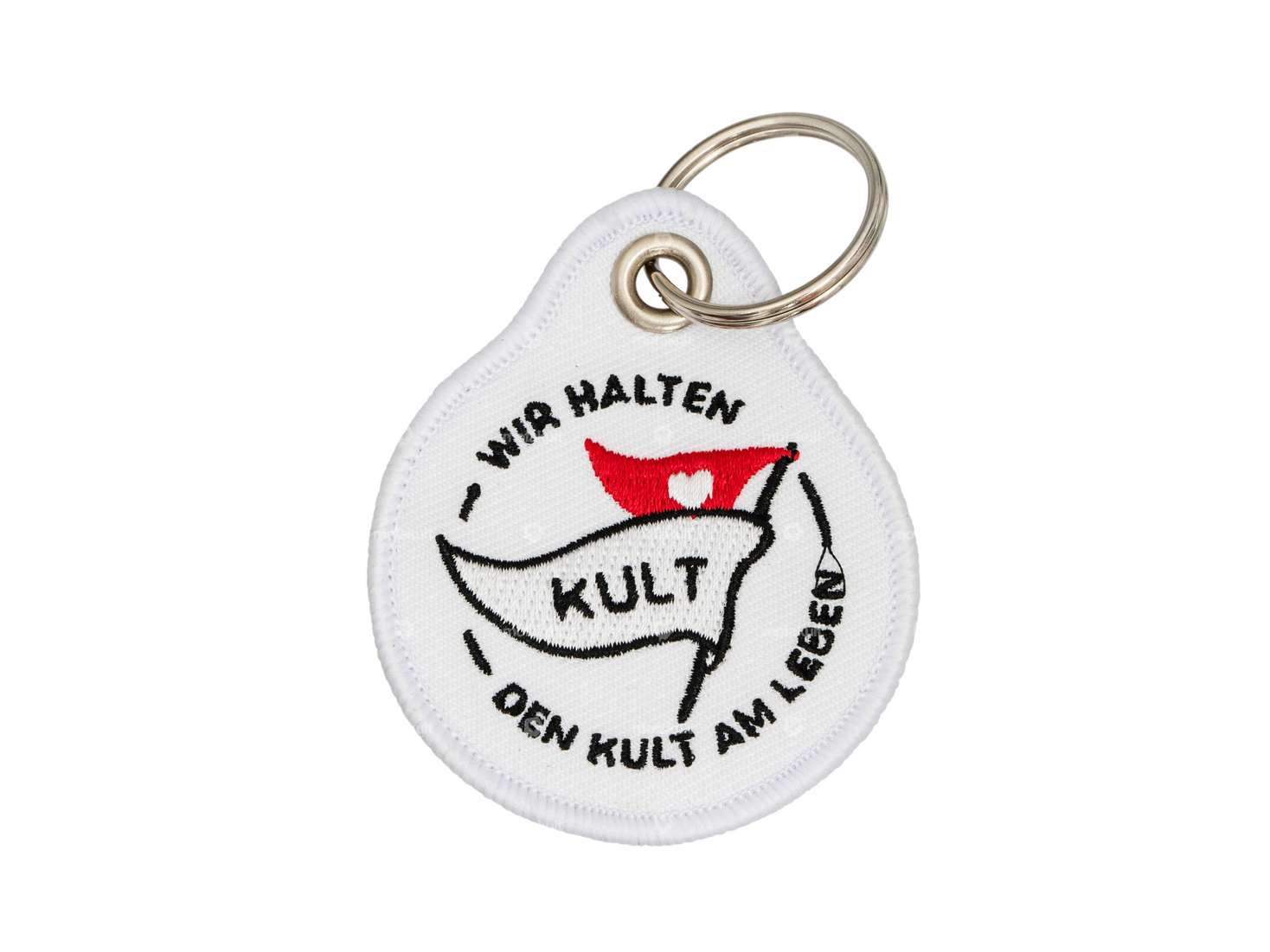 mk-Merch key ring "mofakult - We keep the cult alive" 65 x 55 mm Carousel Image 1