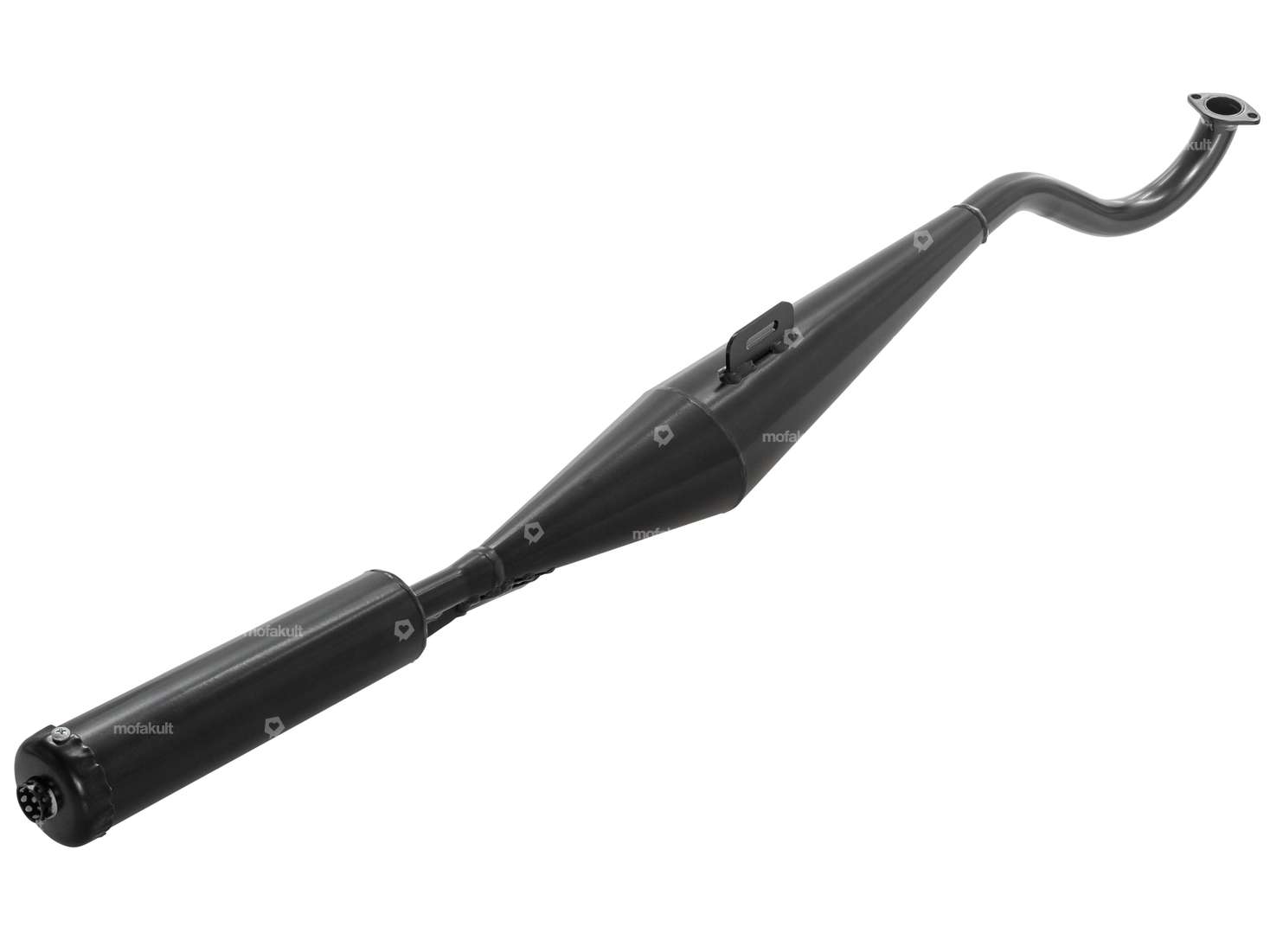 HOMOET Échappement P4 spécial (pièce centrale plus longue) noir | Puch Carousel Image 2