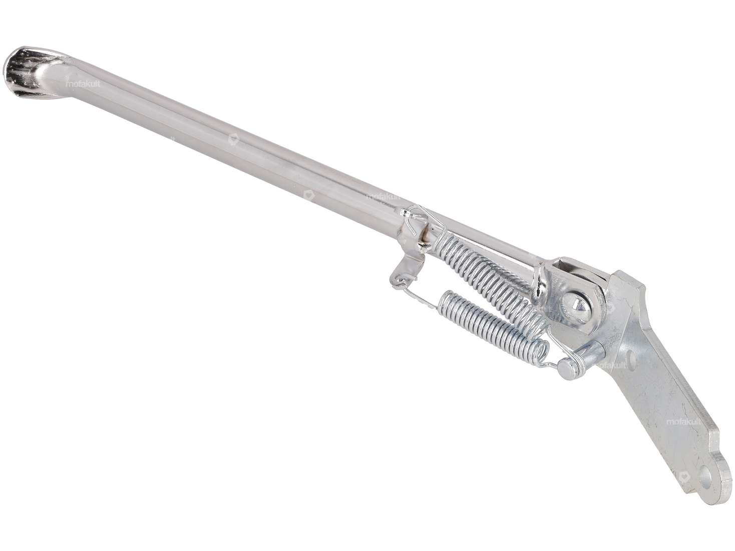 Béquille latérale droite fixation plate 34 cm chrome Carousel Image 2