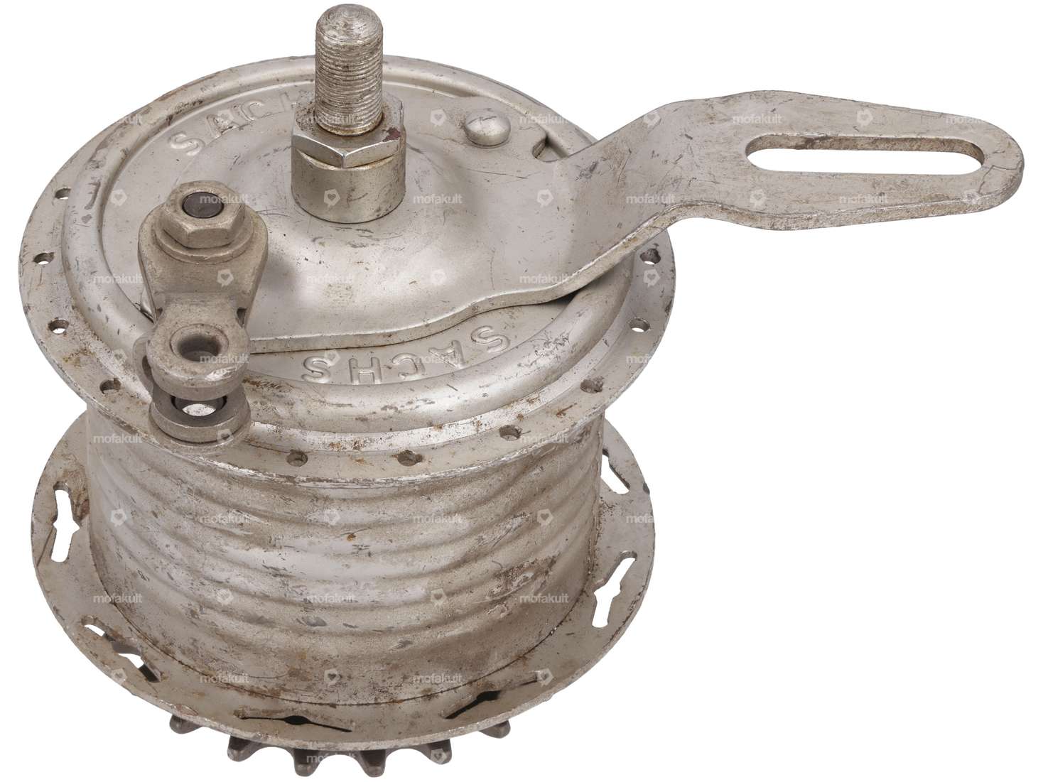 Wheel hub rear wheel rod brake (with slight damage) wide version (DE version) NOS Carousel Image 1