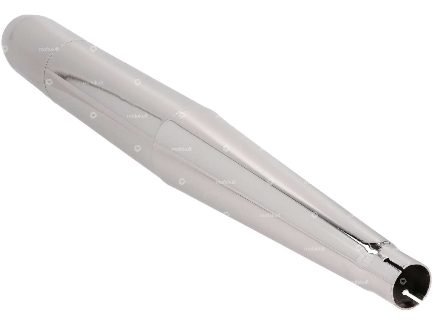 Endtopf Zigarre Ø 28 / 70 mm Chrom Carousel Image 3