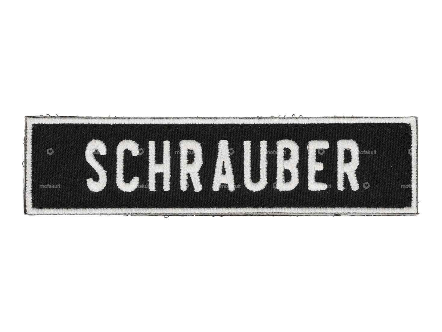 mk-Merch Klettt-Patch «SCHRAUBER» 100 x 25 mm Carousel Image 1