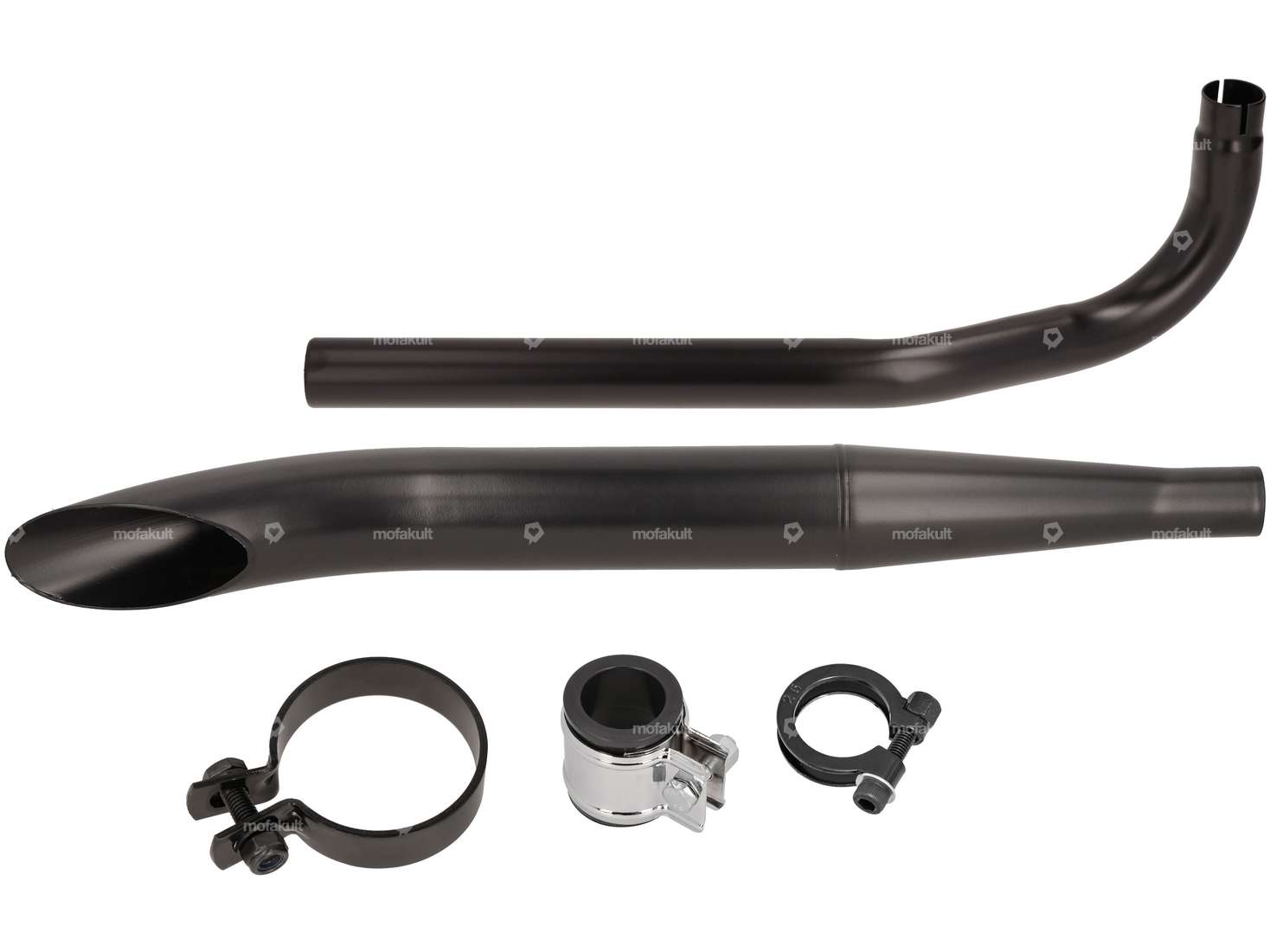 Kit d'échappement Sidepipe Ø 32 / 60 mm noir | Sachs 503 Carousel Image 1