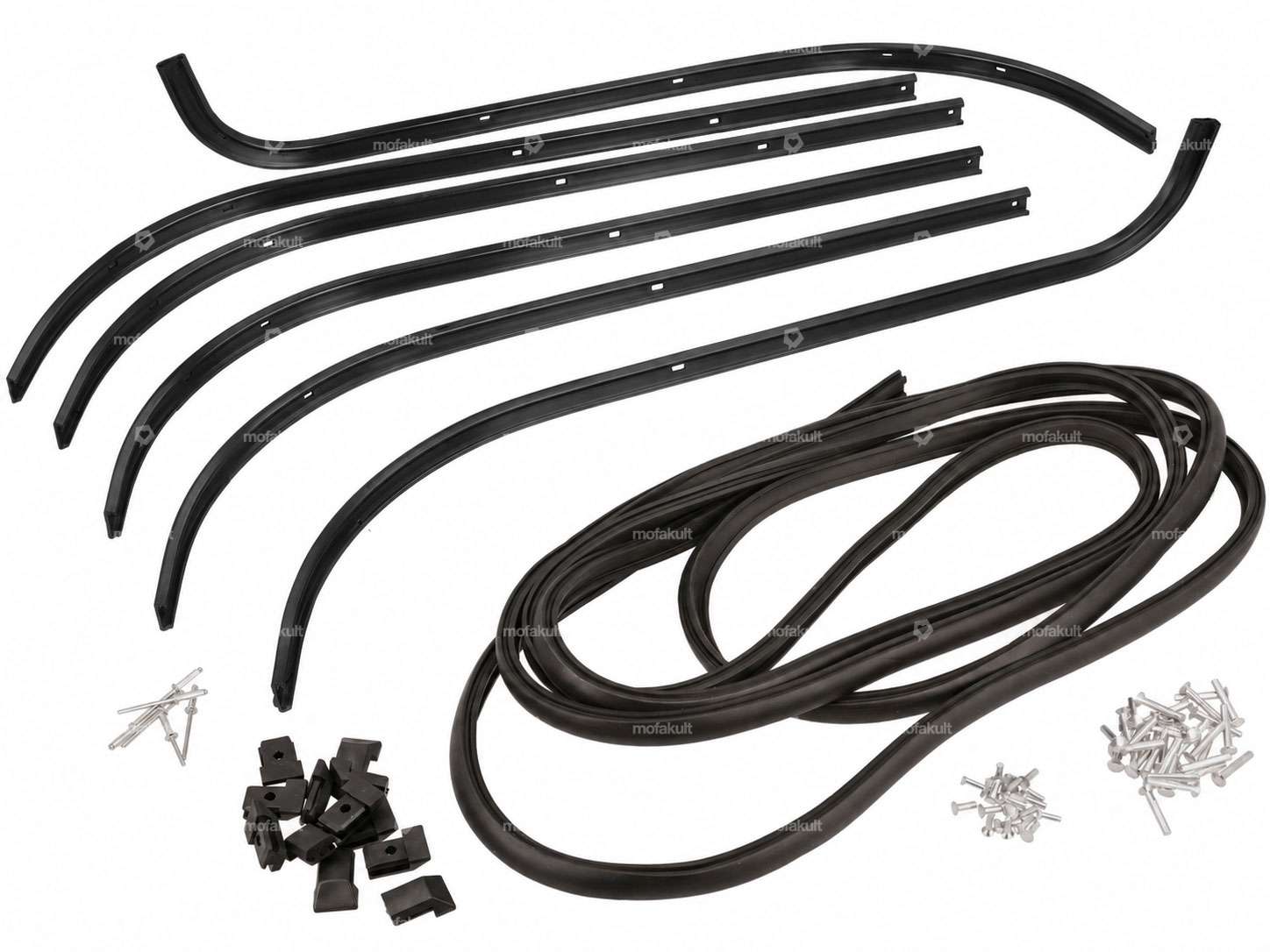 CIF Trittleisten-Set schwarz | Vespa P, PX Carousel Image 1