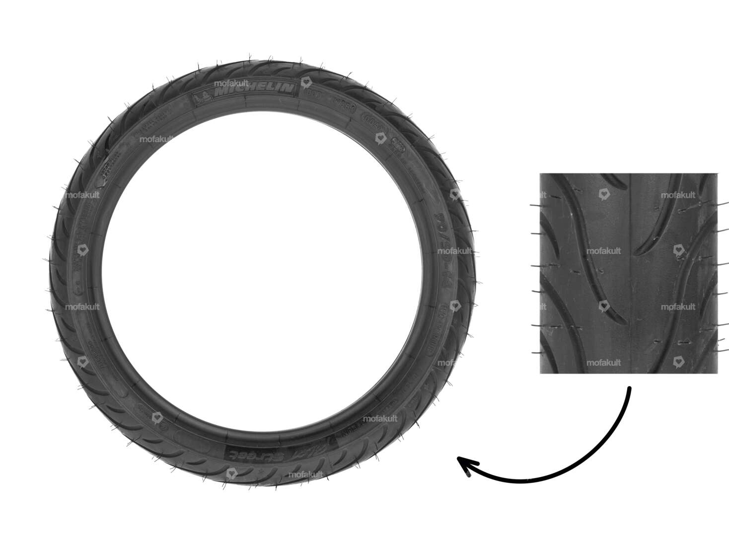 Pneu Michelin 80/80 x 14" Pilot Street Semi-Slick Carousel Image 1