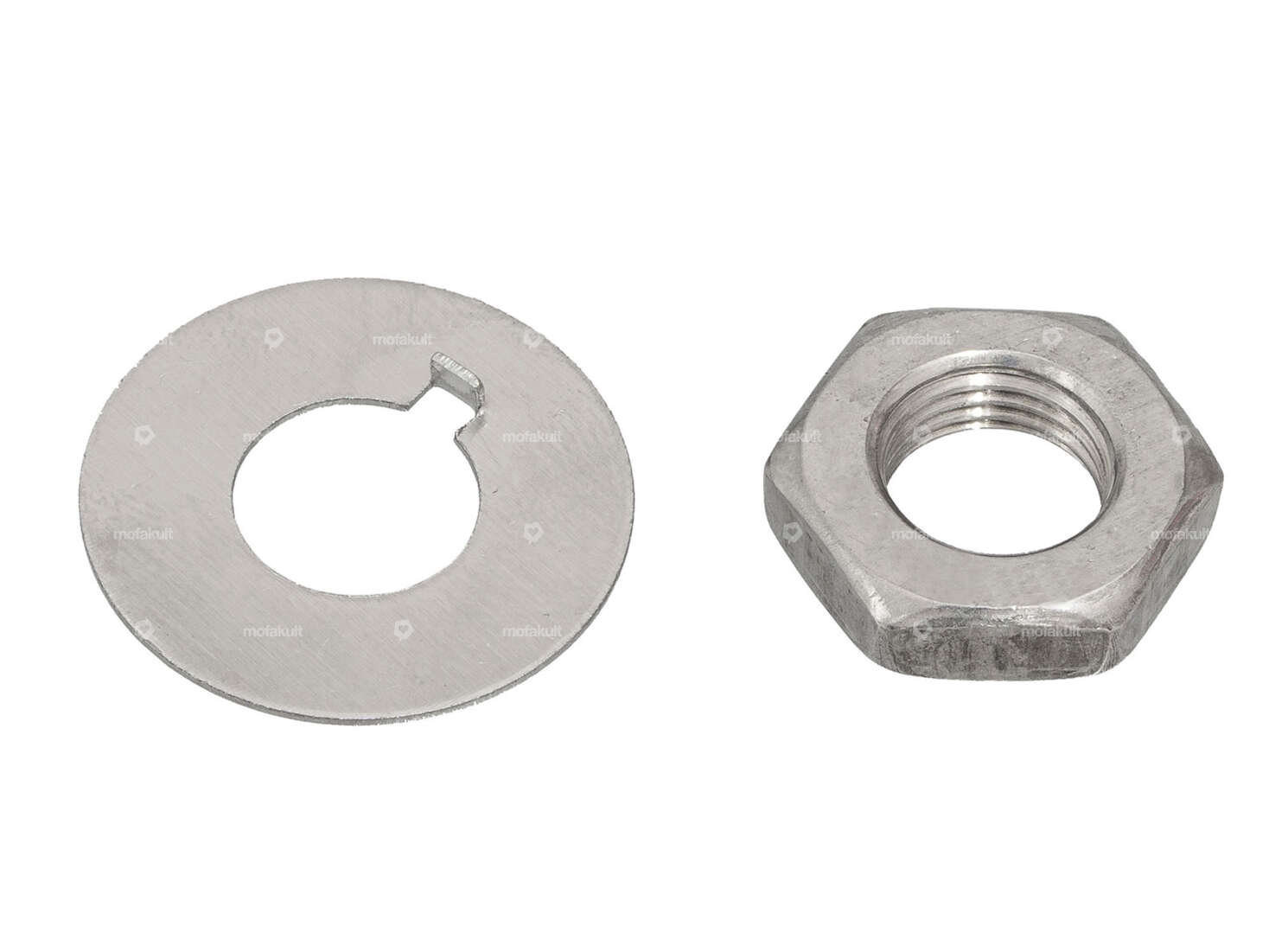 swiing® revival pinion attachment M10x1 (nut & washer) Inox | Sachs 502, 50/2 Carousel Image 1