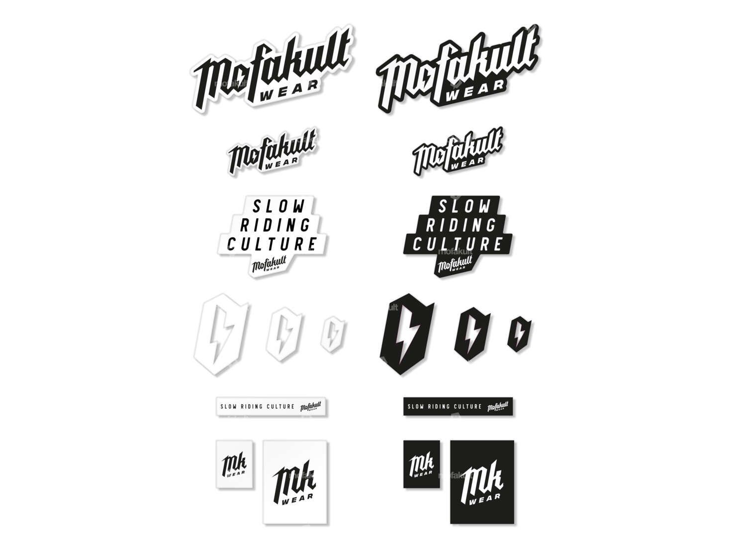 Kit d'autocollants Mofakultwear A4 297 x 210 mm Carousel Image 1