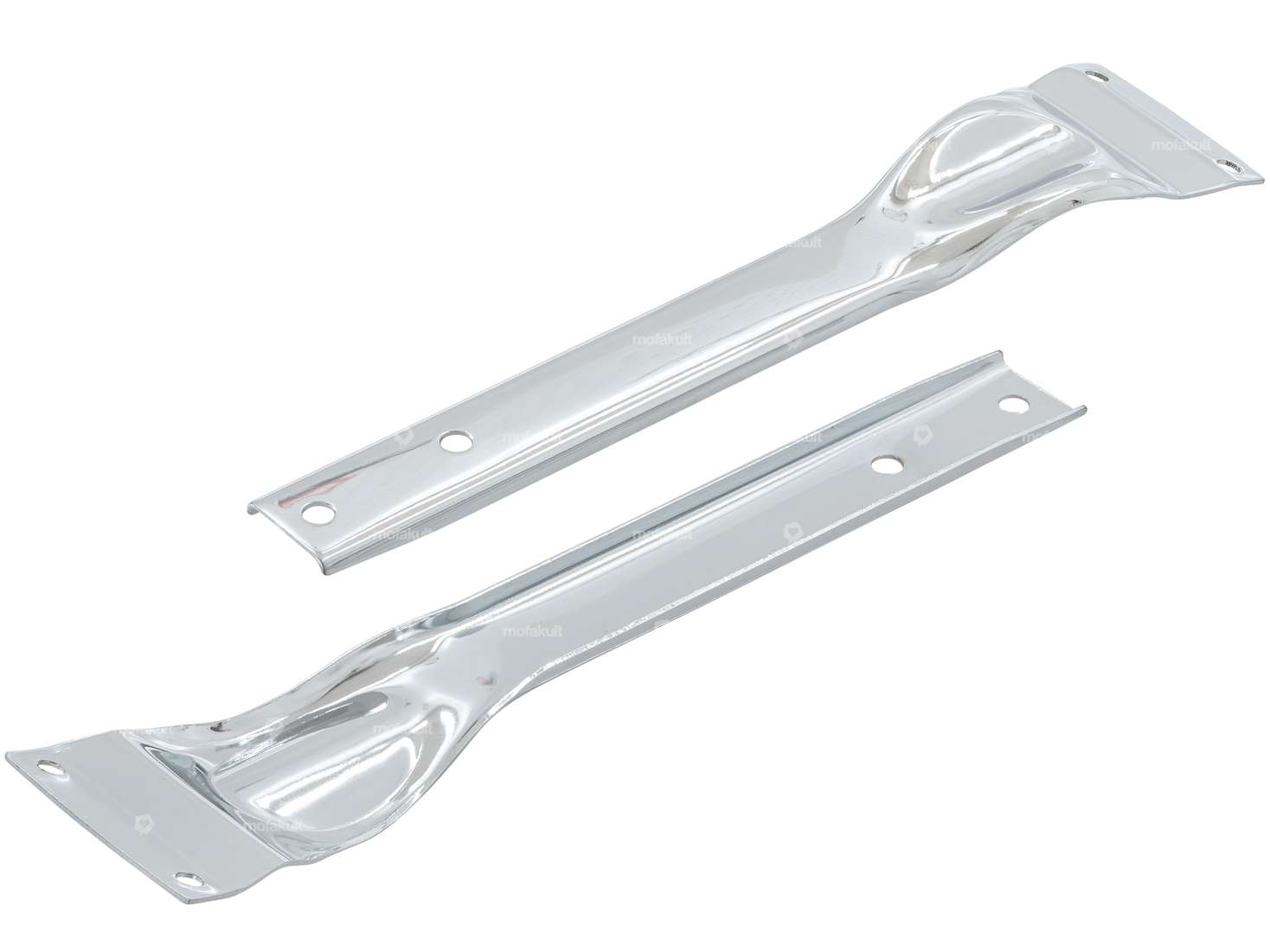 swiing® revival 17" Vorderschutzblech-Set eckig silber / chrom | Puch Maxi S, N Carousel Image 3