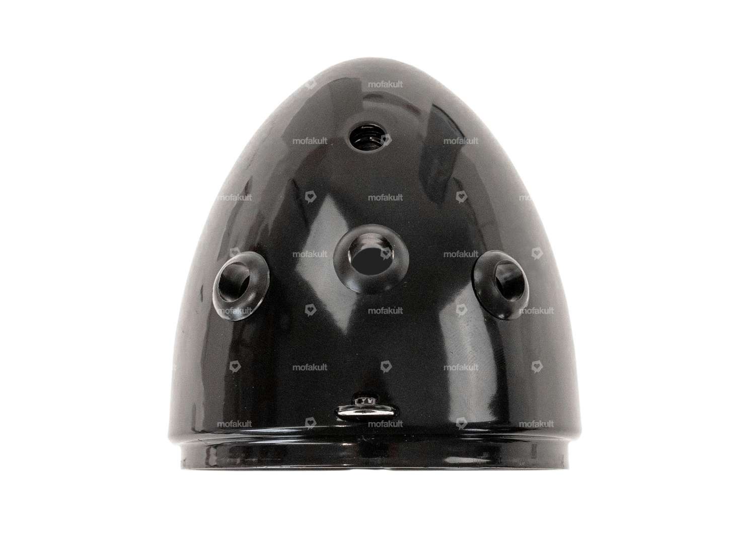 Cache-ampoule Lampe à œufs Ø 103 mm noir (fixation centrale) Carousel Image 2