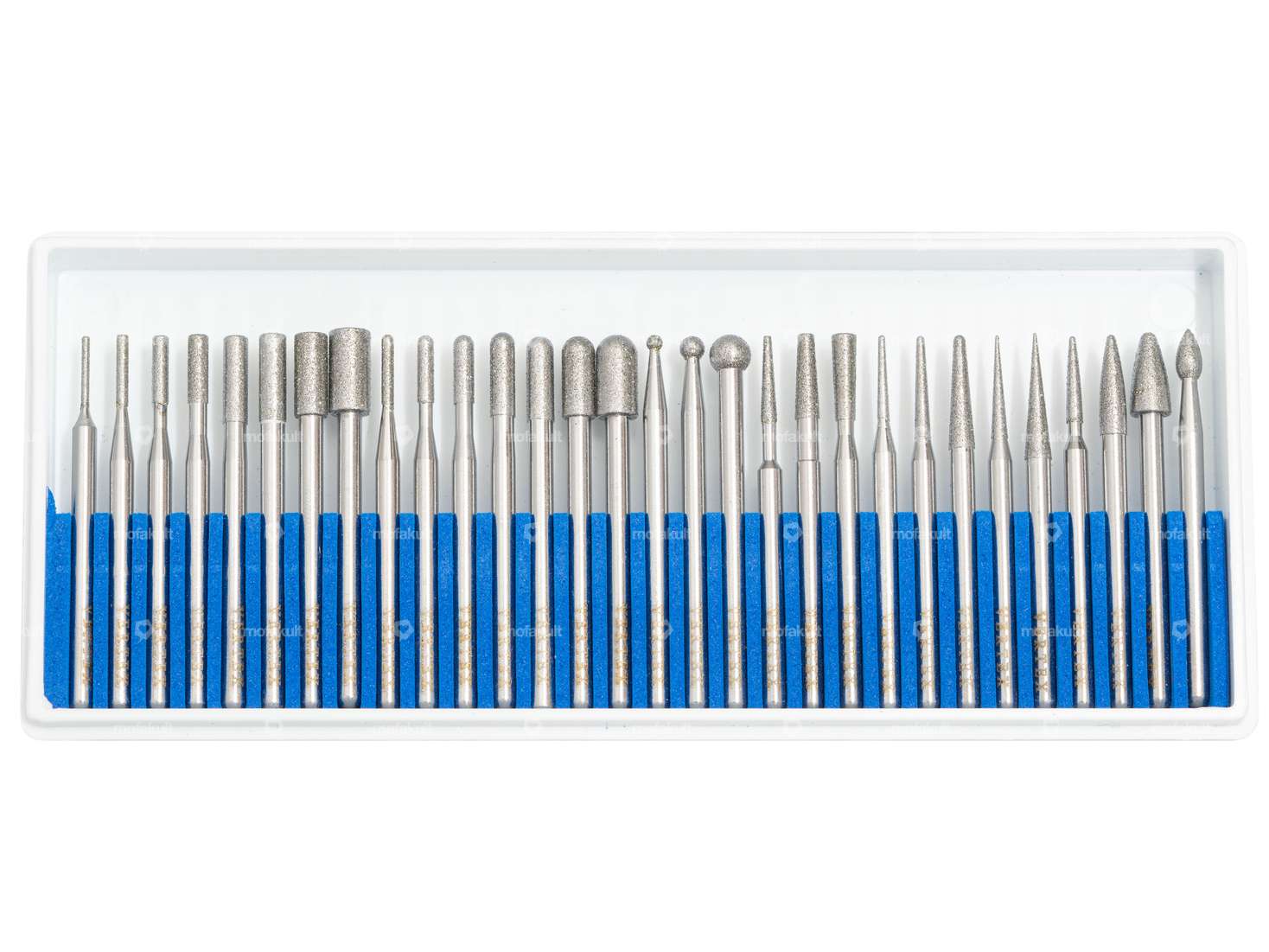 Jeu d'abrasifs diamantés 30 pces (prise 3 mm) Carousel Image 2