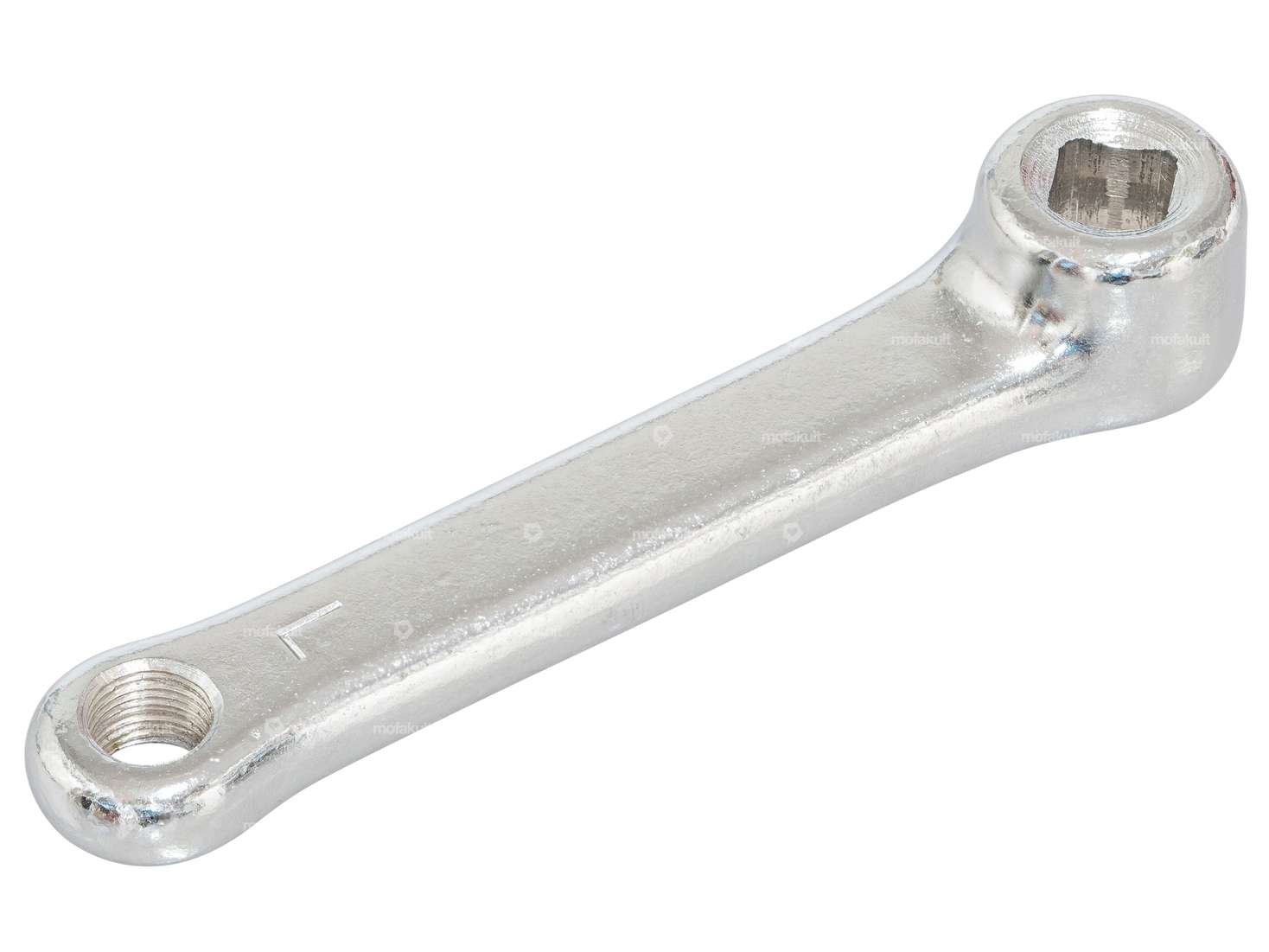 Pédalier gauche 155 mm 4 pans chromé | Piaggio Ciao C24 Carousel Image 2