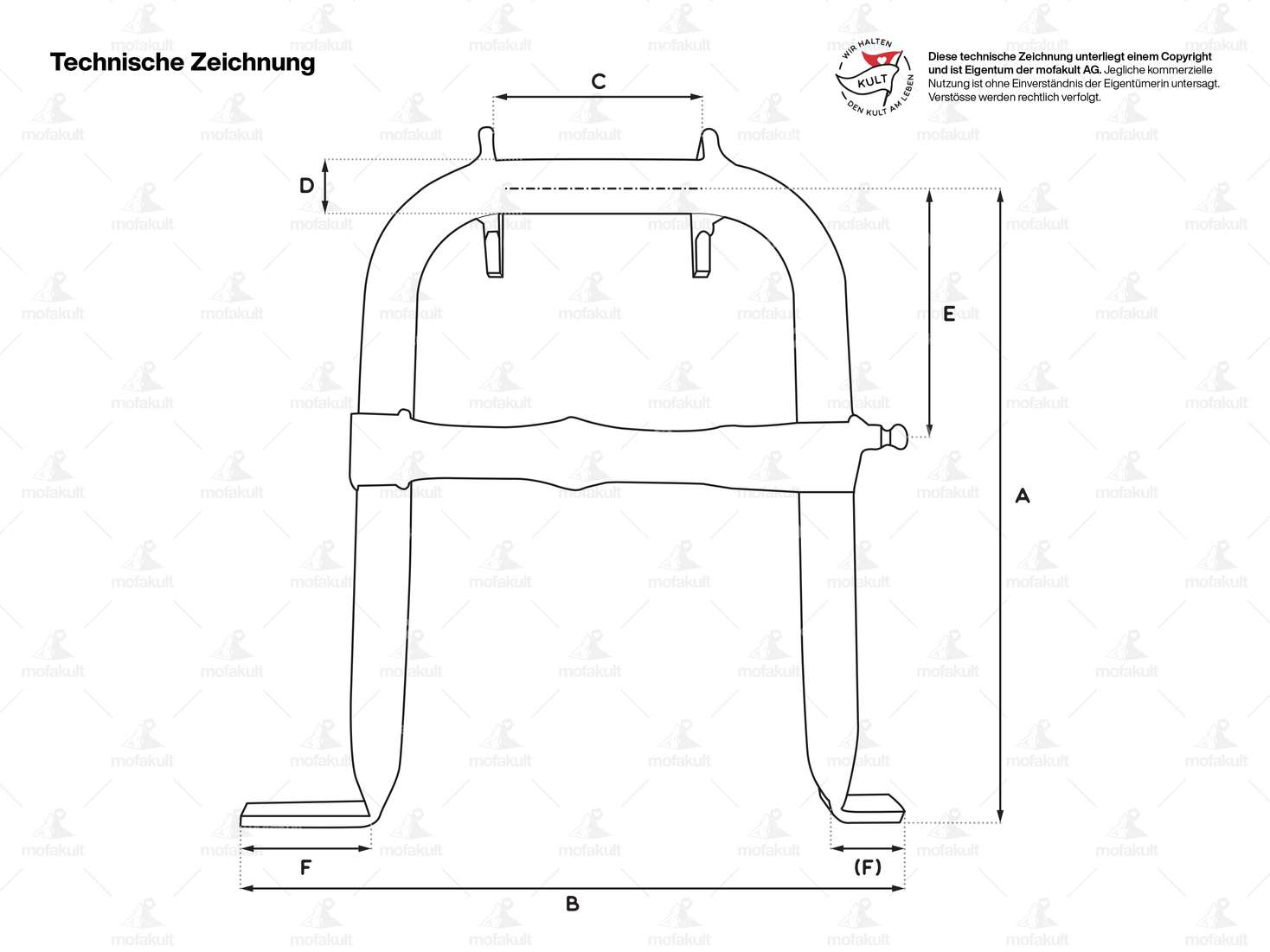 Hauptständer schwarz (Budget) | Puch Maxi N Carousel Image 4