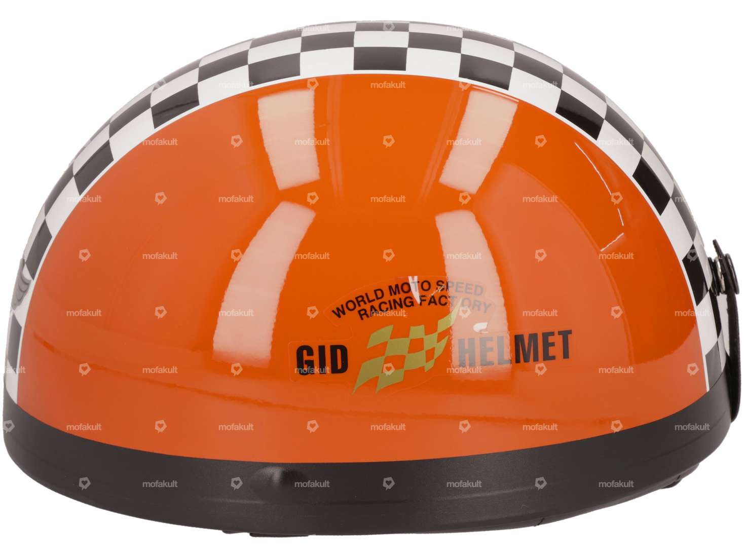 Cup helmet orange with target flag Carousel Image 2