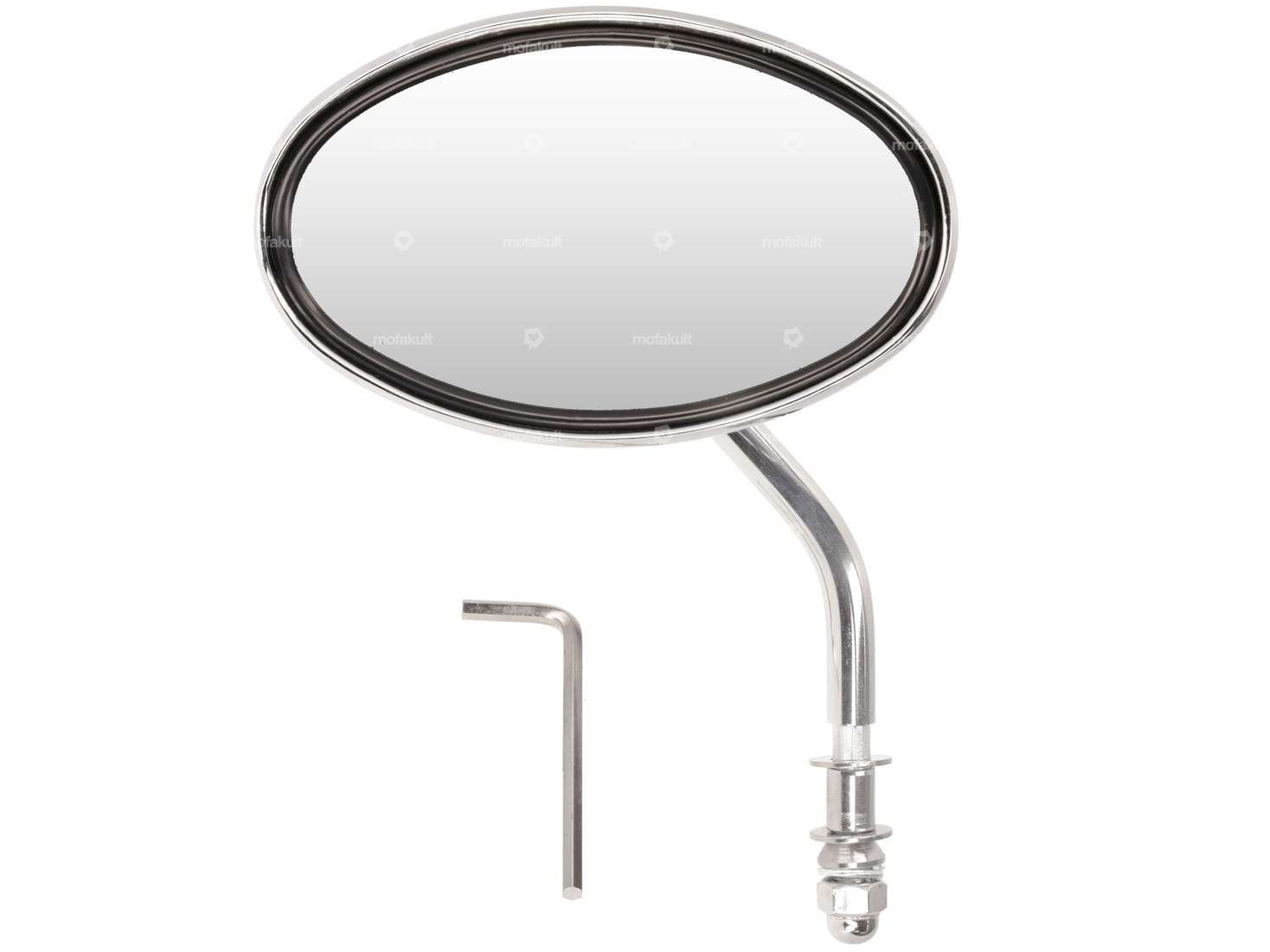 Miroir "Adler" ovale chrome Carousel Image 1