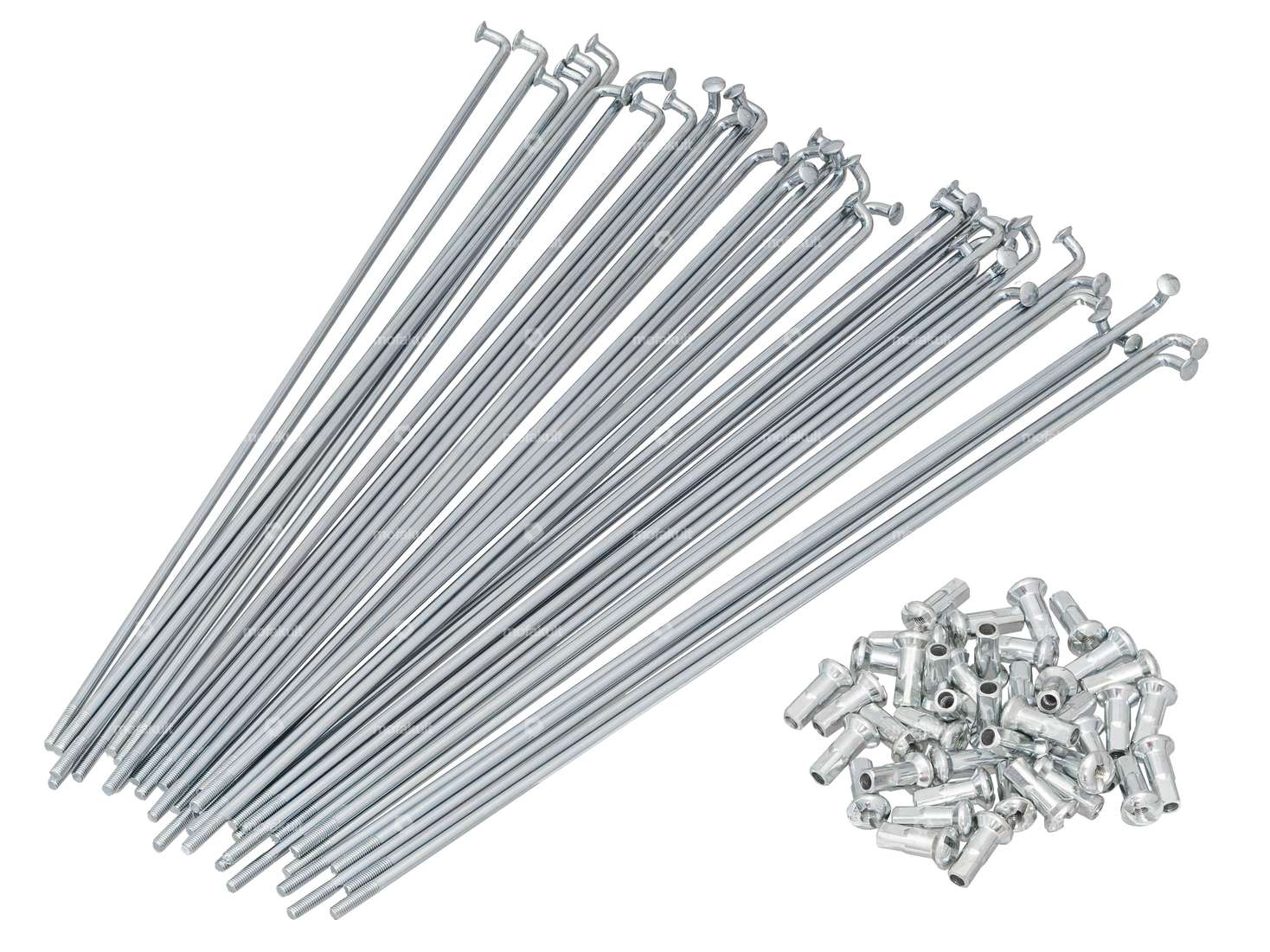 GPO Speichen-Set inkl. Nippel (2.6 x 215 mm) Stahl verzinkt | Sachs / DKW / Göricke Carousel Image 1