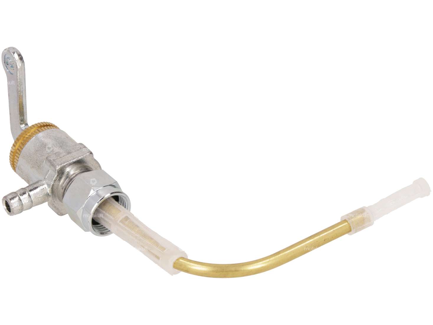 Robinet d'essence horizontal M12x1 (avec écrou) sortant par le bas | Piaggio Ciao Carousel Image 2