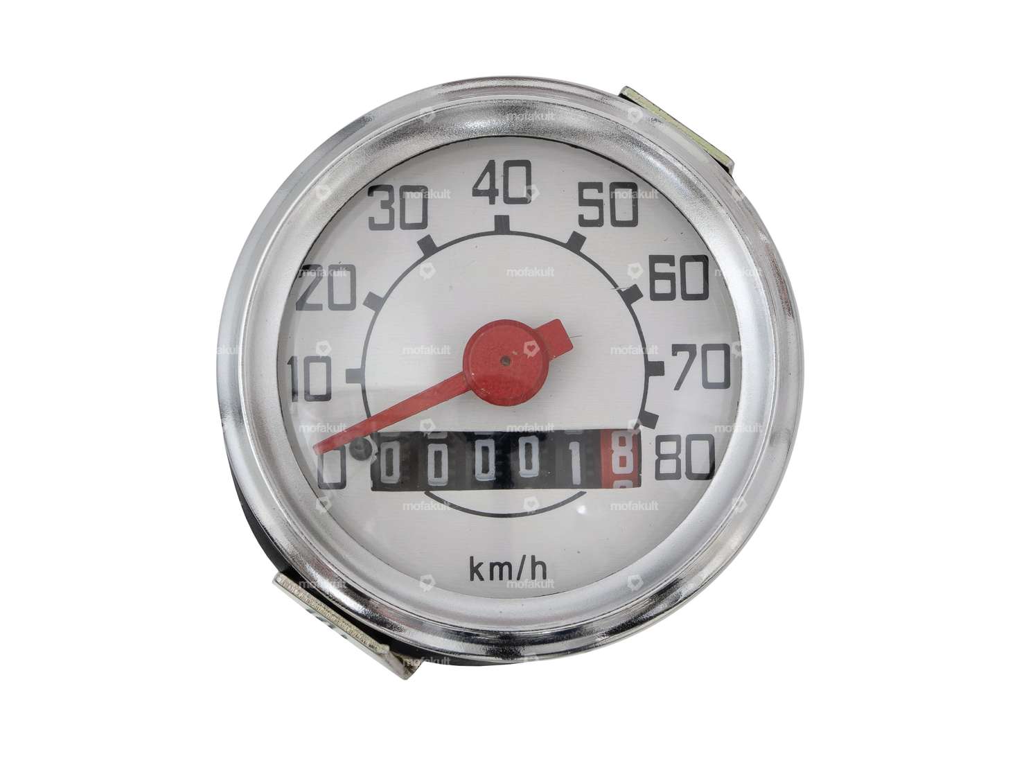 Tachymètre 80 km/h Ø 48 mm réplique Veglia | Piaggio Ciao, SI, Bravo, Boxer Carousel Image 2