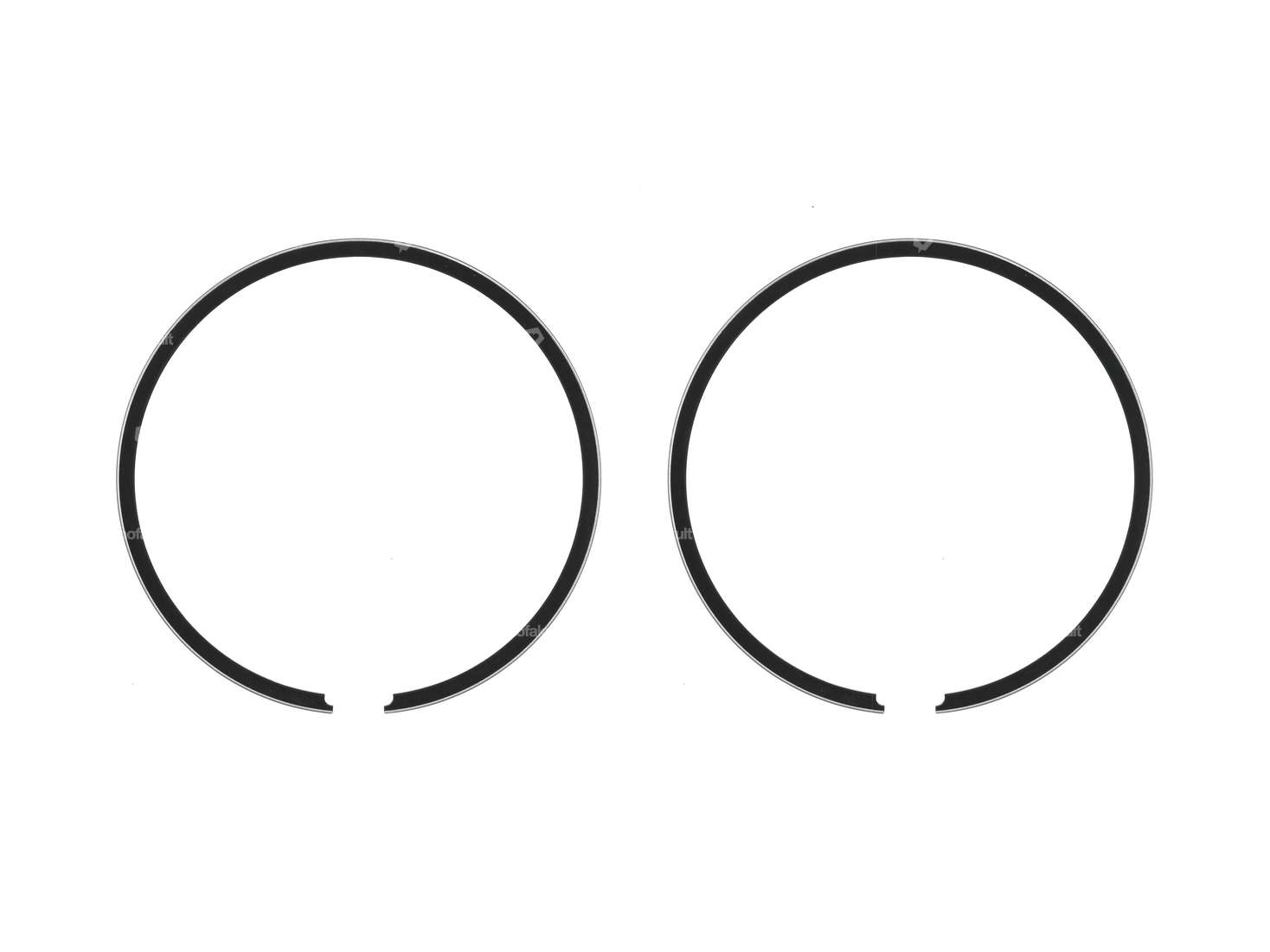 Segments de piston Airsal 43.5 mm (paire) | Beta 512 & 521 Carousel Image 1