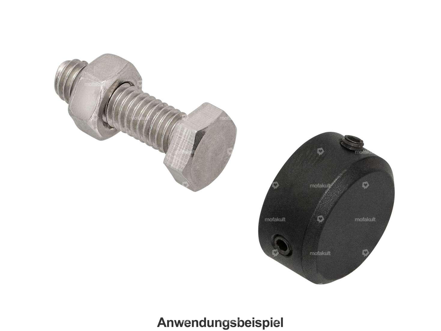 66HEROES Cover hexagonal M10 / M11 aluminum black anodized Carousel Image 3