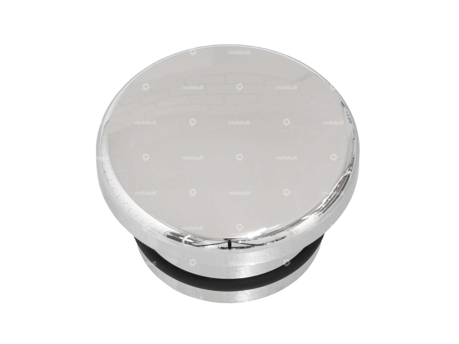 66HEROES Bouchon de réservoir alu rond chrome | Piaggio SI Carousel Image 1