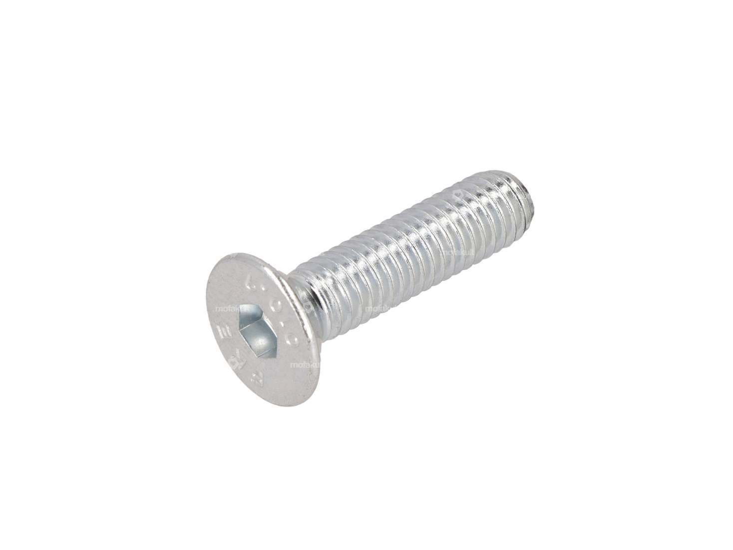Screw M6x25 countersunk head hexagon socket, galvanized Carousel Image 1