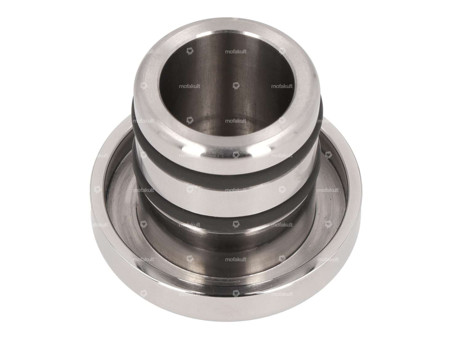 66HEROES Tank cap round "Puch" Inox | Puch Carousel Image 2