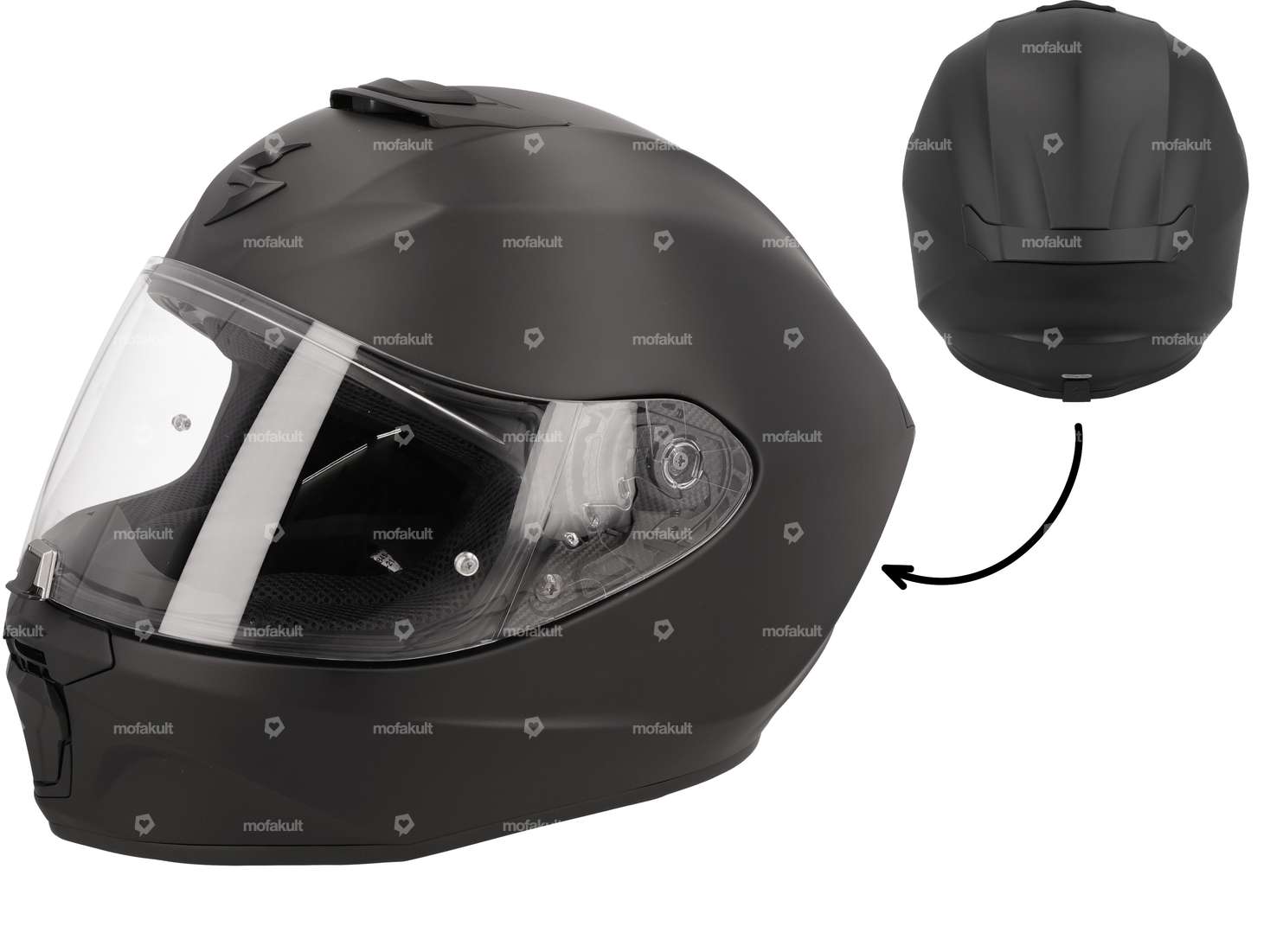Scorpion casque intégral "EXO-391" noir mat (S-XL) Carousel Image 1