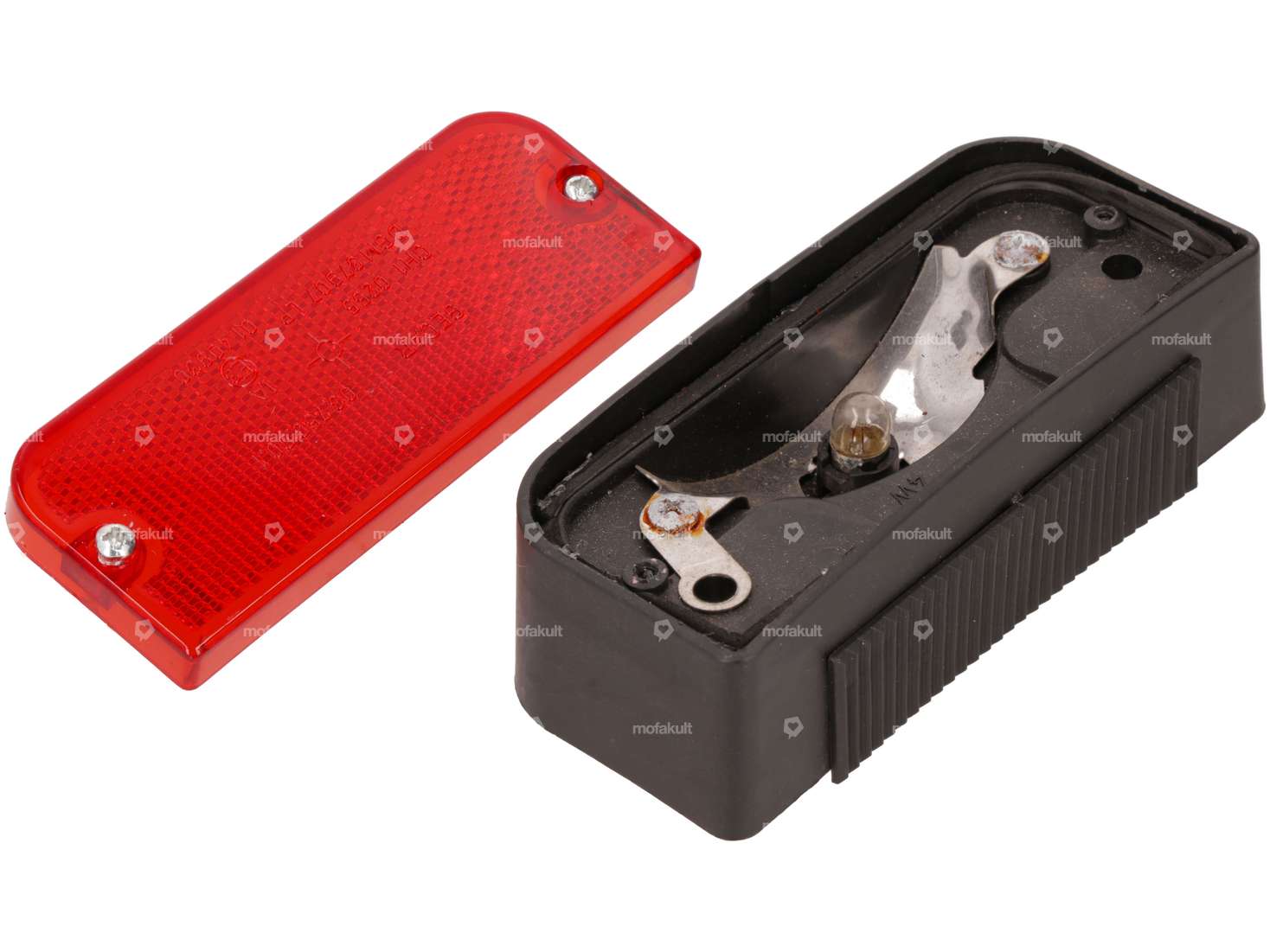 Feu arrière noir (budget) avec homologation E | Piaggio Ciao PX, C24, Bravo, SUPERbravo Carousel Image 2