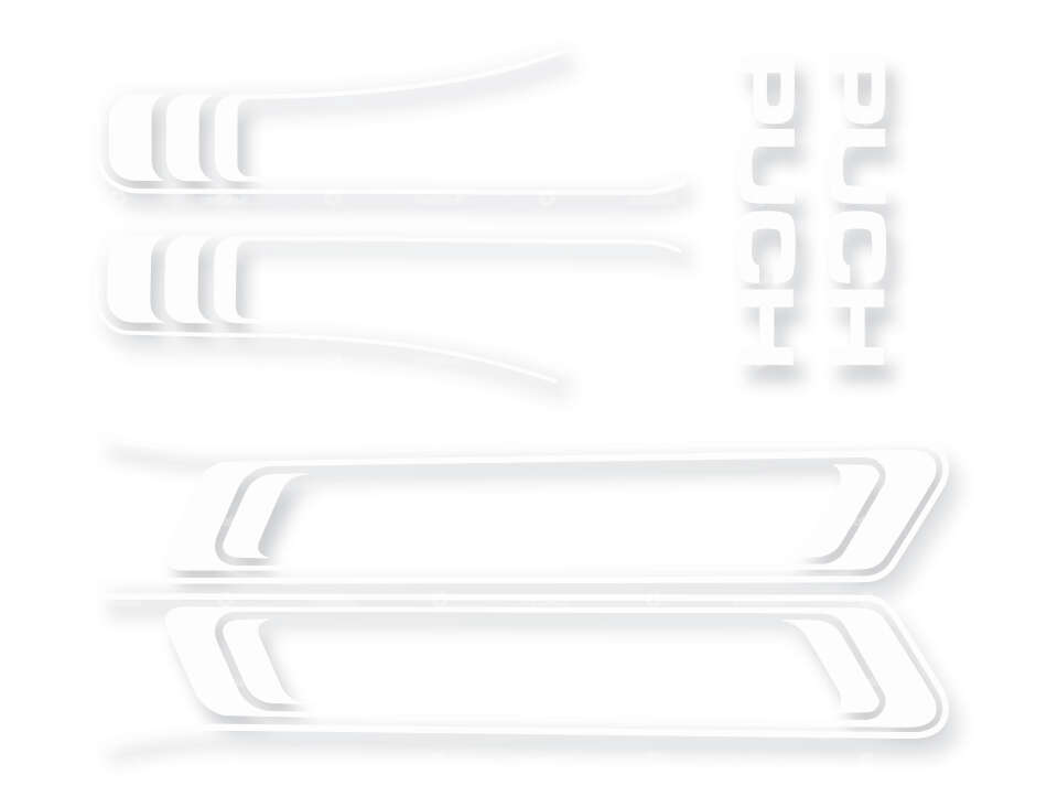 Adhesive kit tank & frame white / PVC-transparent | Puch Maxi S Carousel Image 1